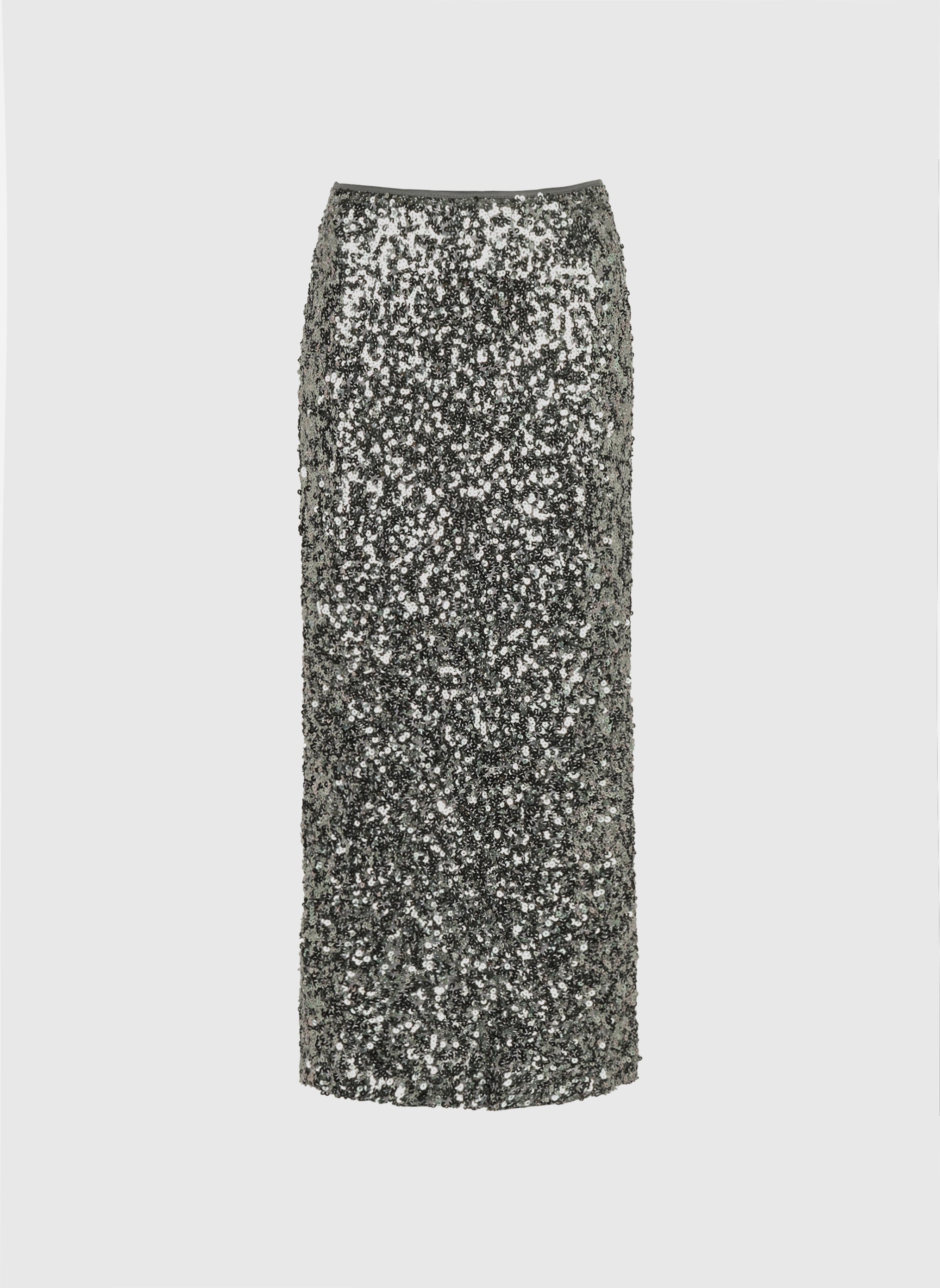 JUPE MIDI JURYLY gris
