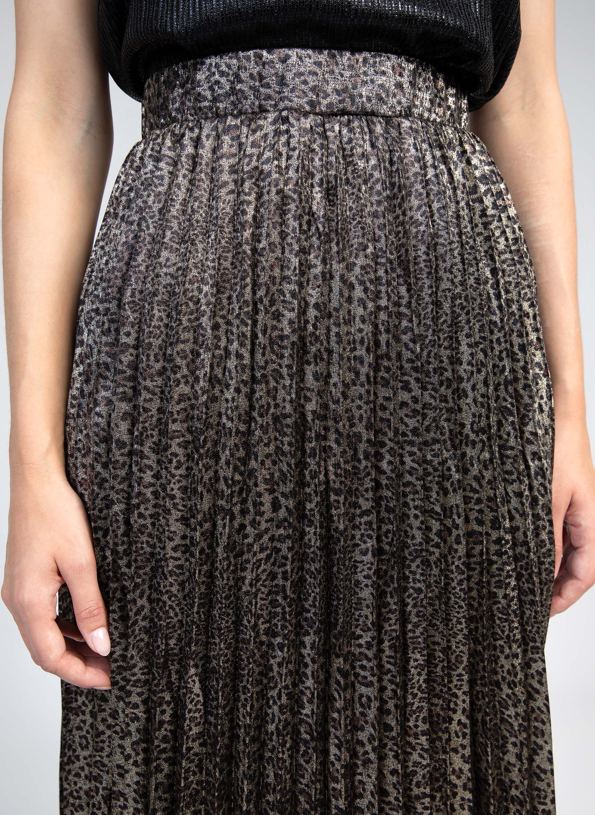 JUPE MIDI JUSTIVA leopard