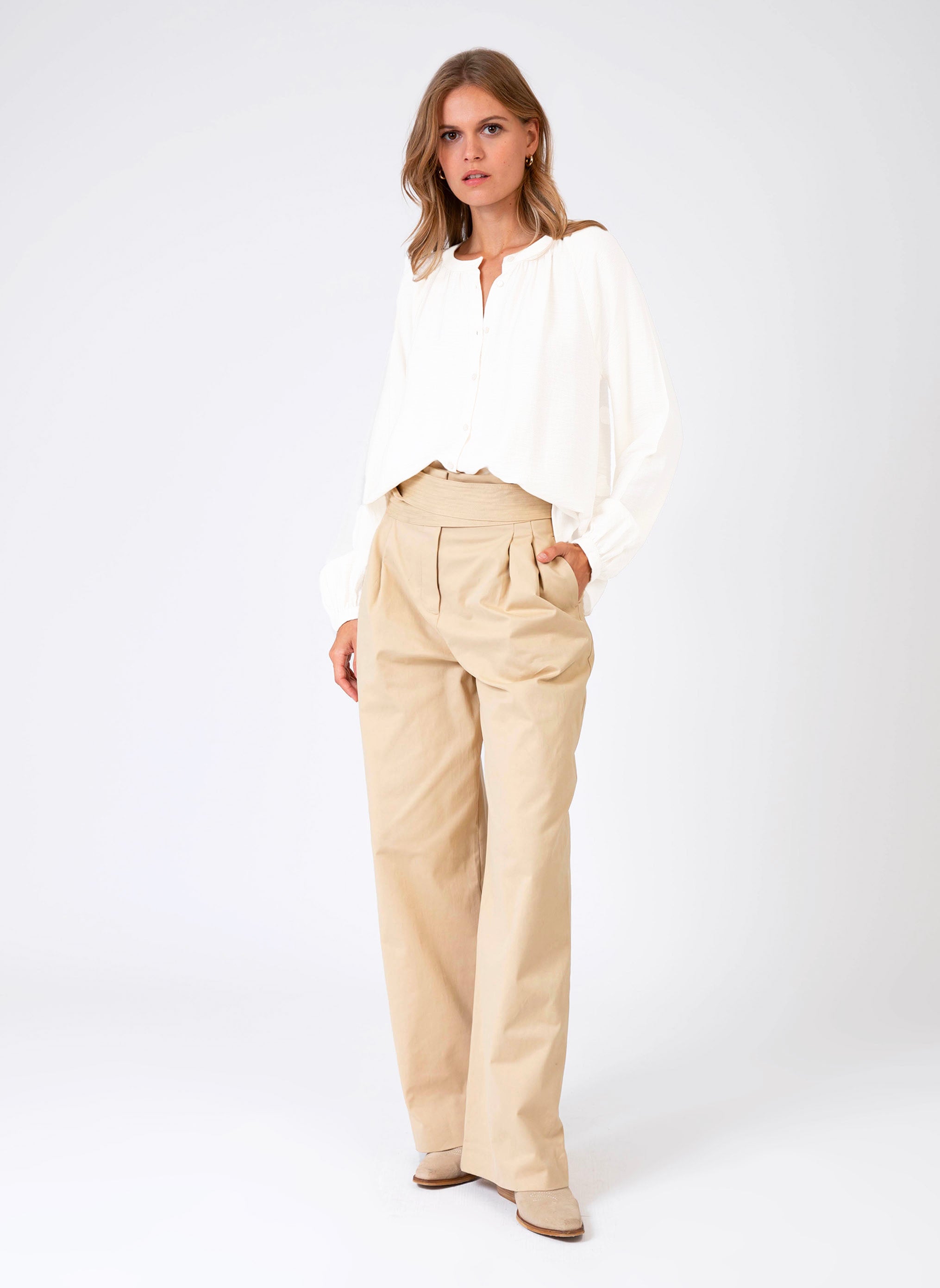 KASSELIOU BLOUSE white