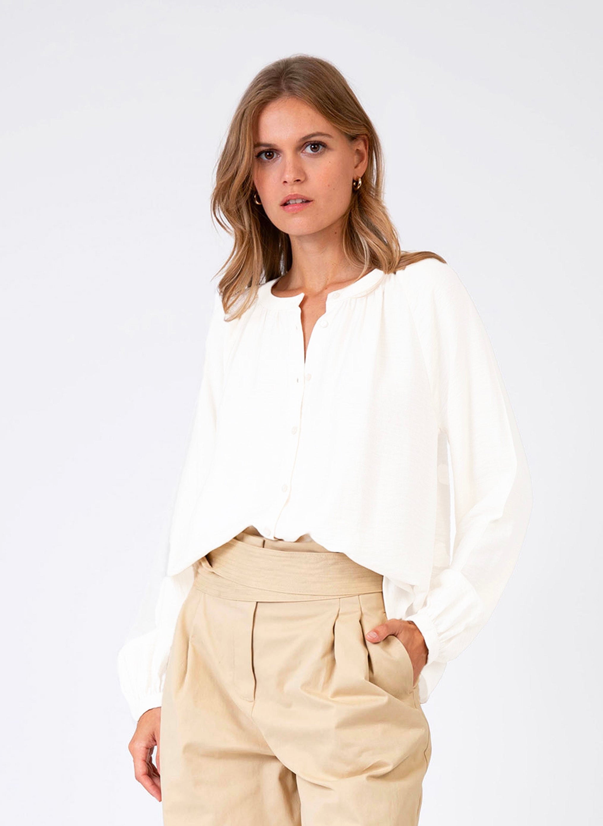KASSELIOU BLOUSE white