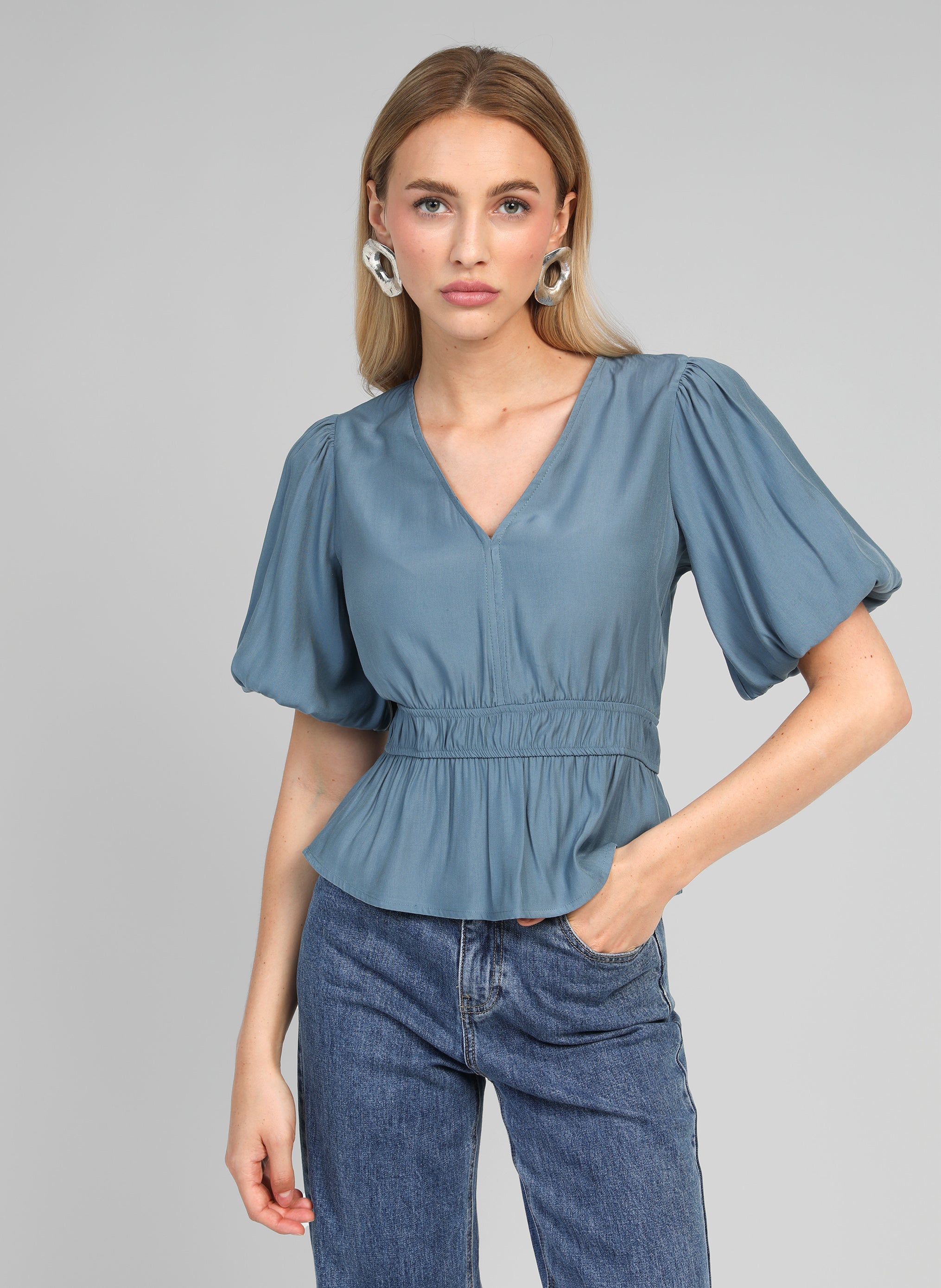 BLOUSE KELILOU azur