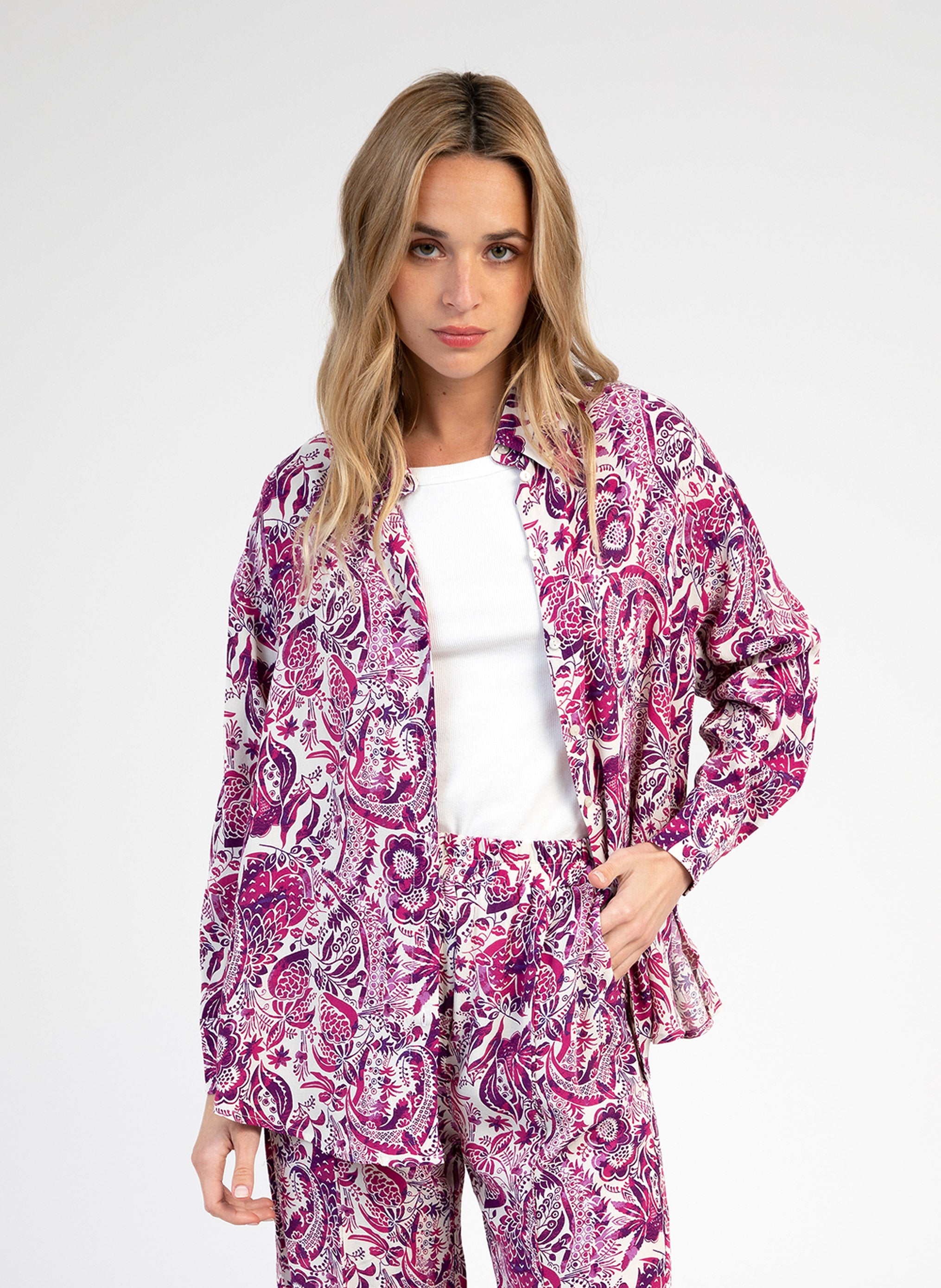 CHEMISE KEMA amandine violet