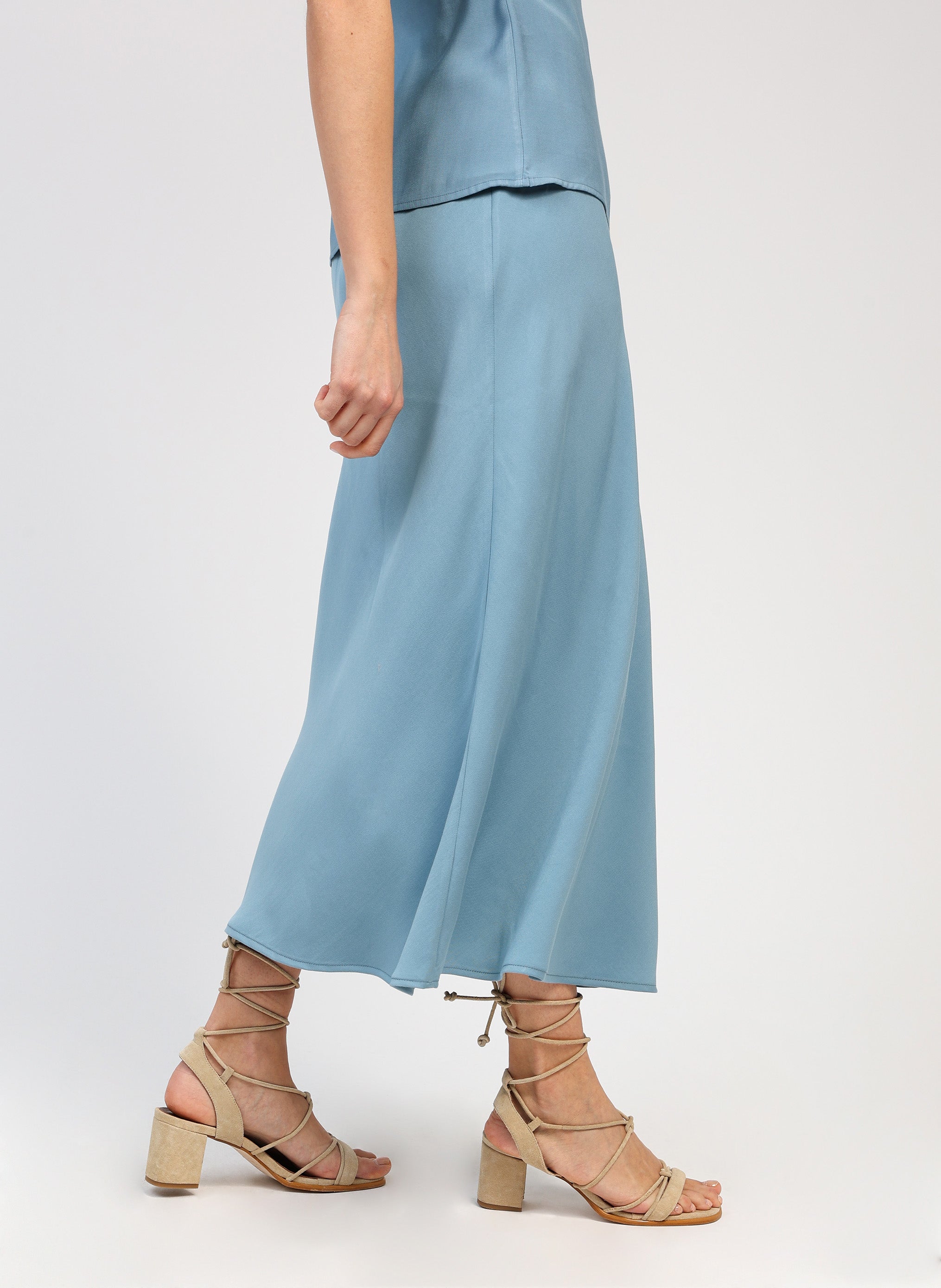 MIDI SKIRT GALVY sky