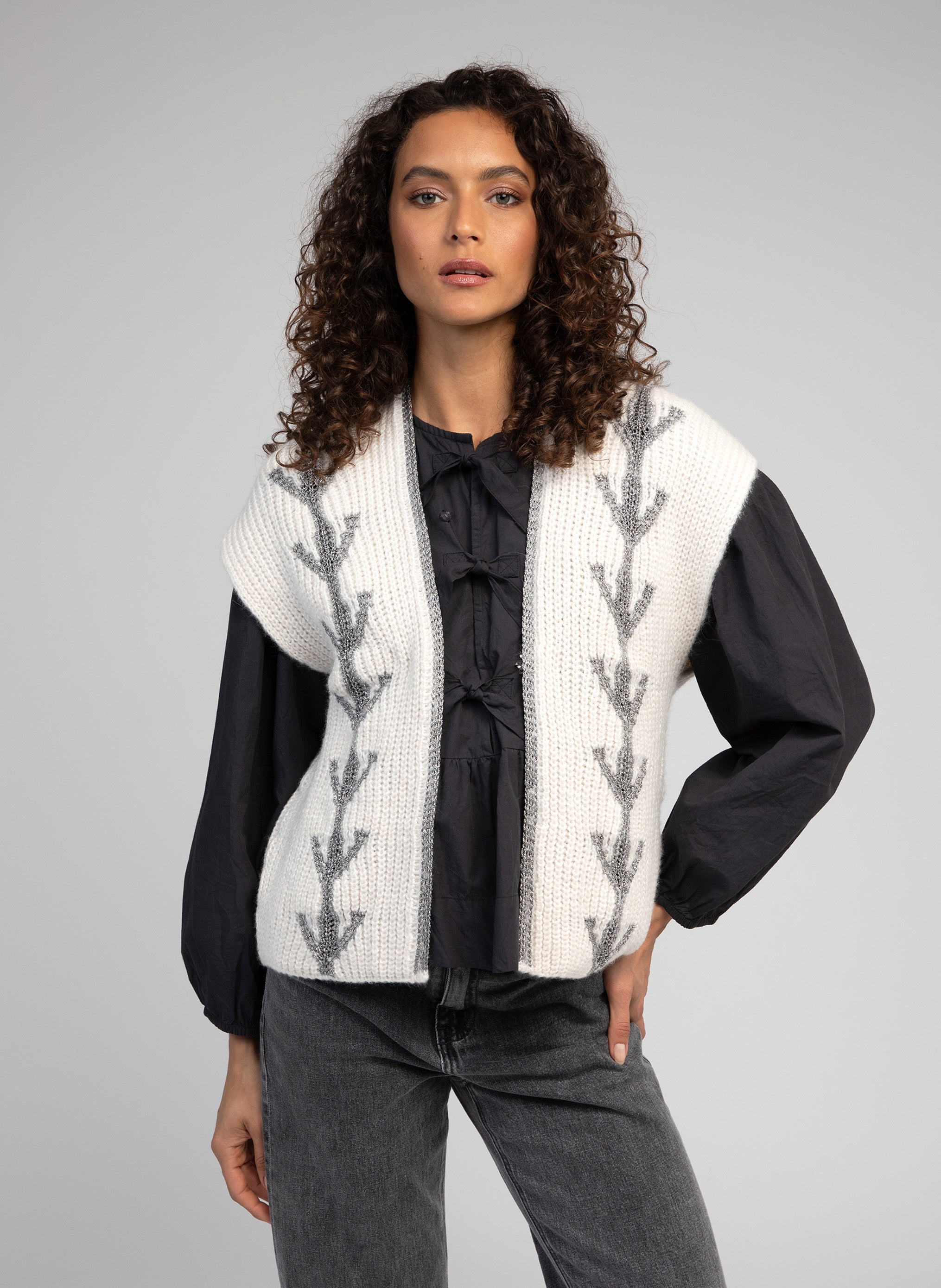 CARDIGAN LADAKINI argent