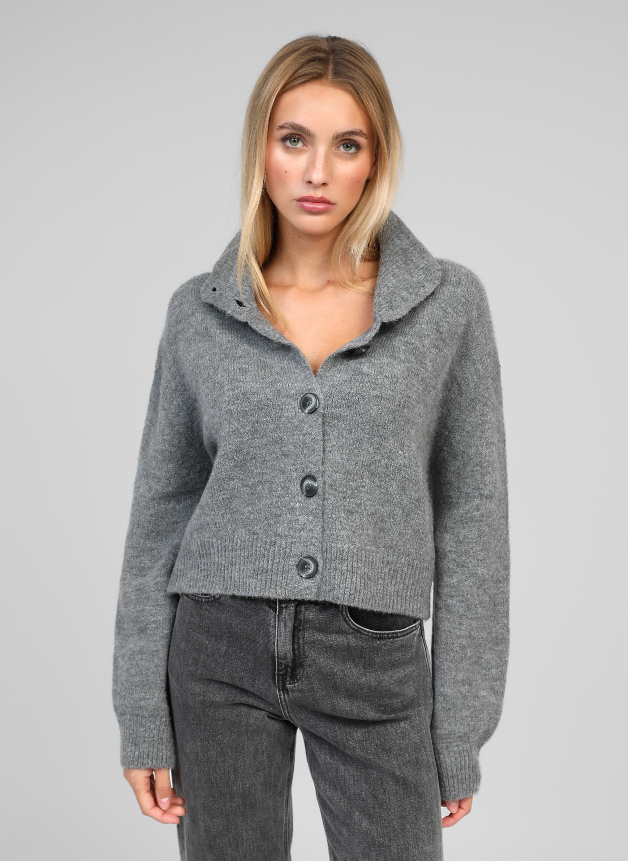 GILET LAKEYLA gris chiné