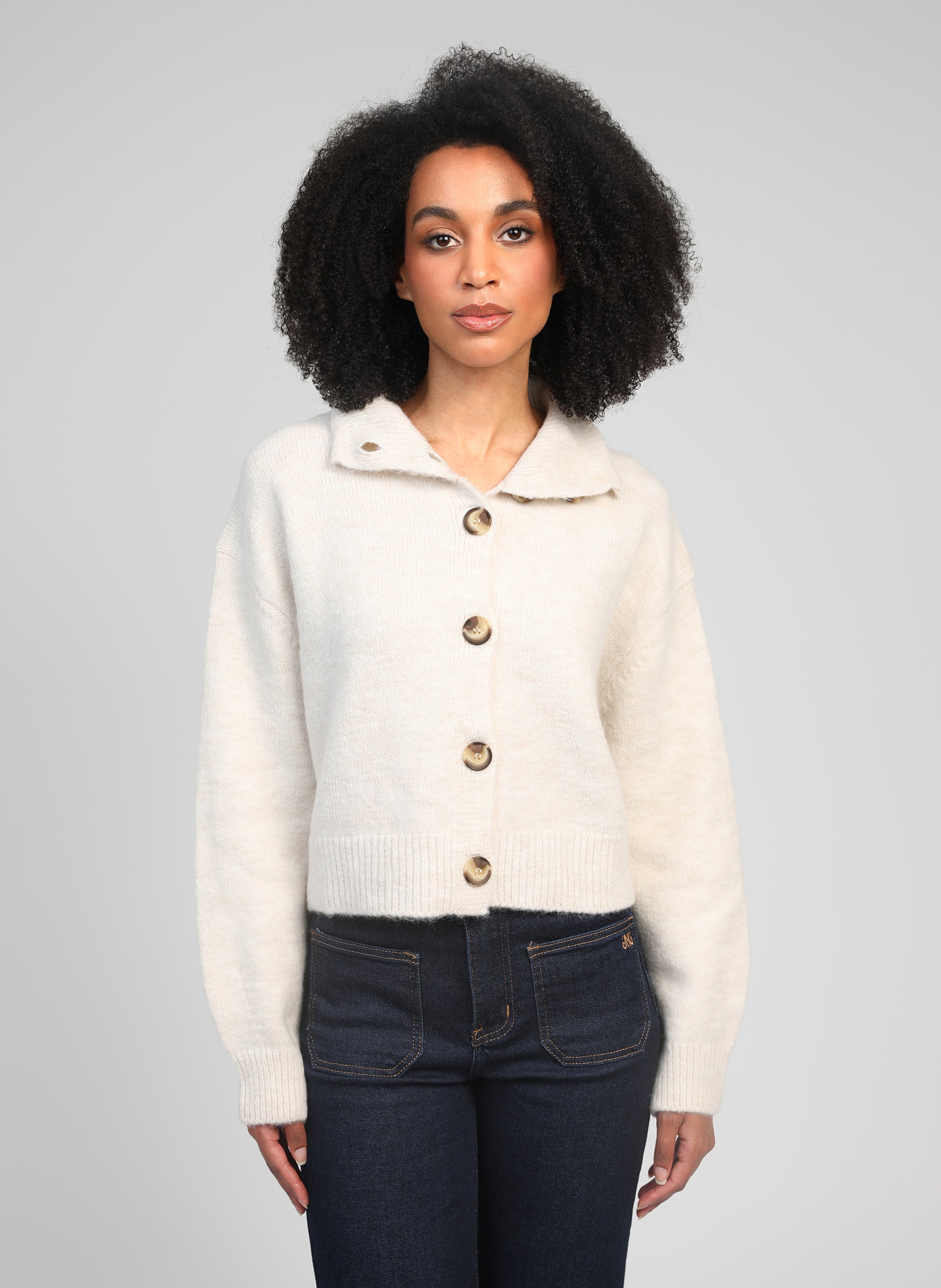 GILET LAKEYLA ecru