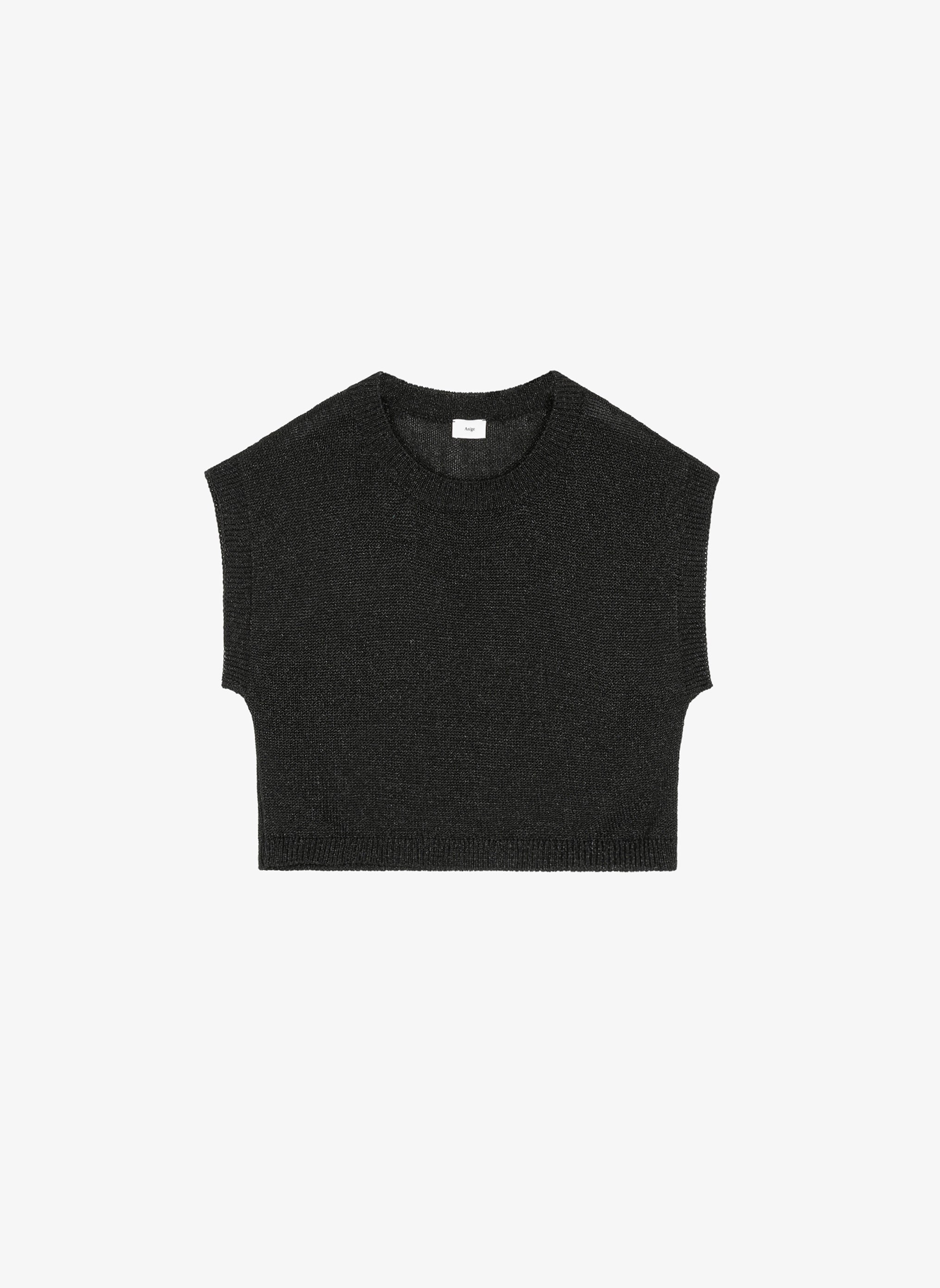 TOP LAMELBA black