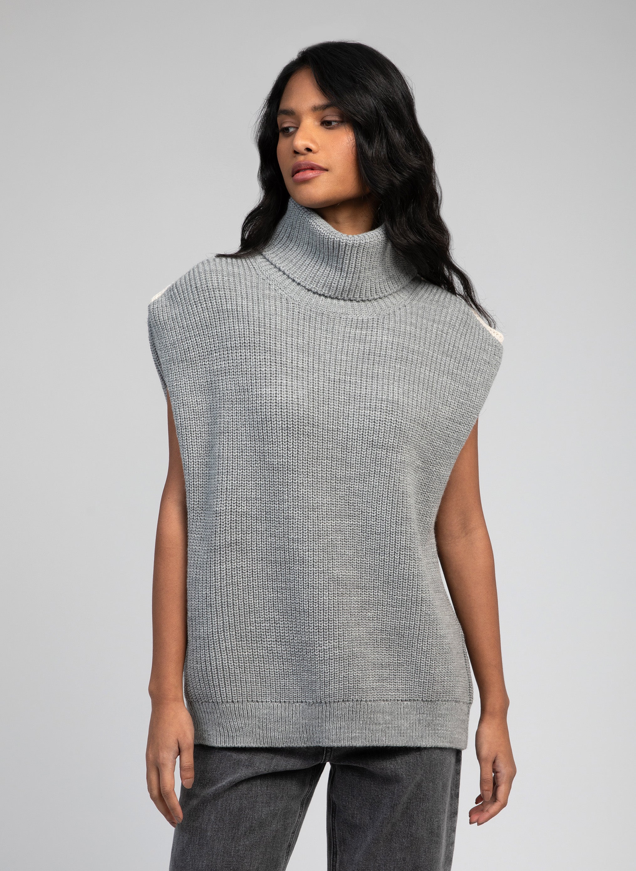 PULL LARIANA gris chine