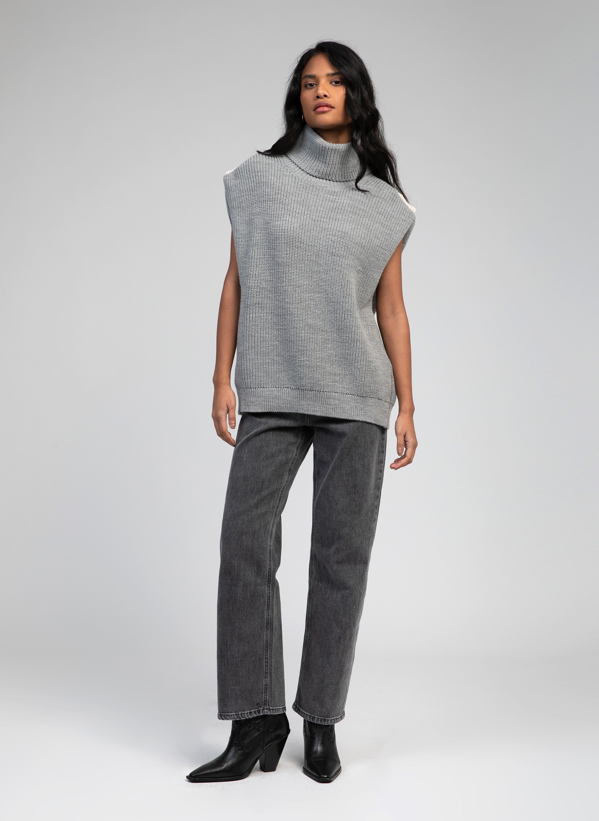 PULL LARIANA gris chine