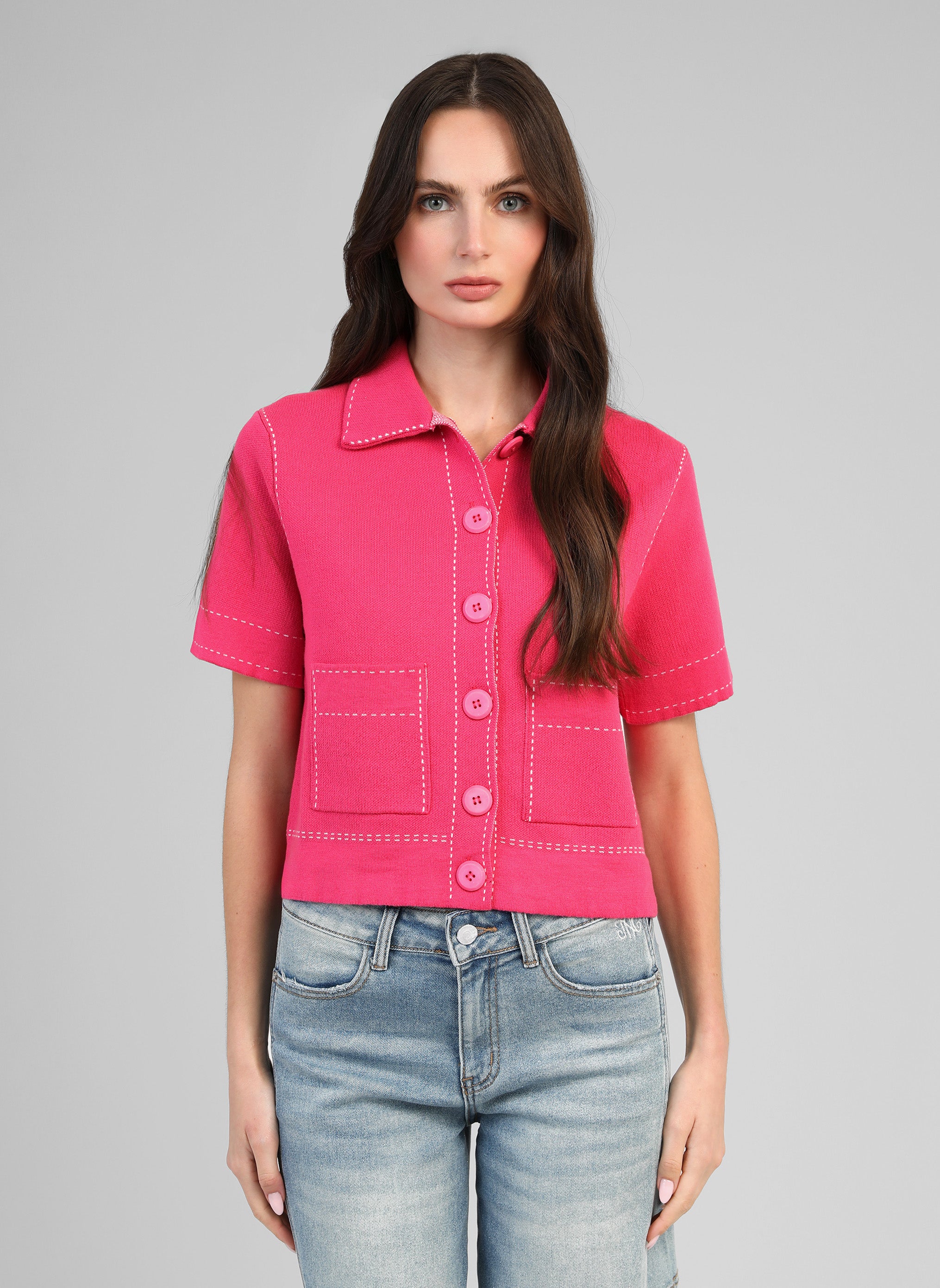 GILET LEBILLY fushia