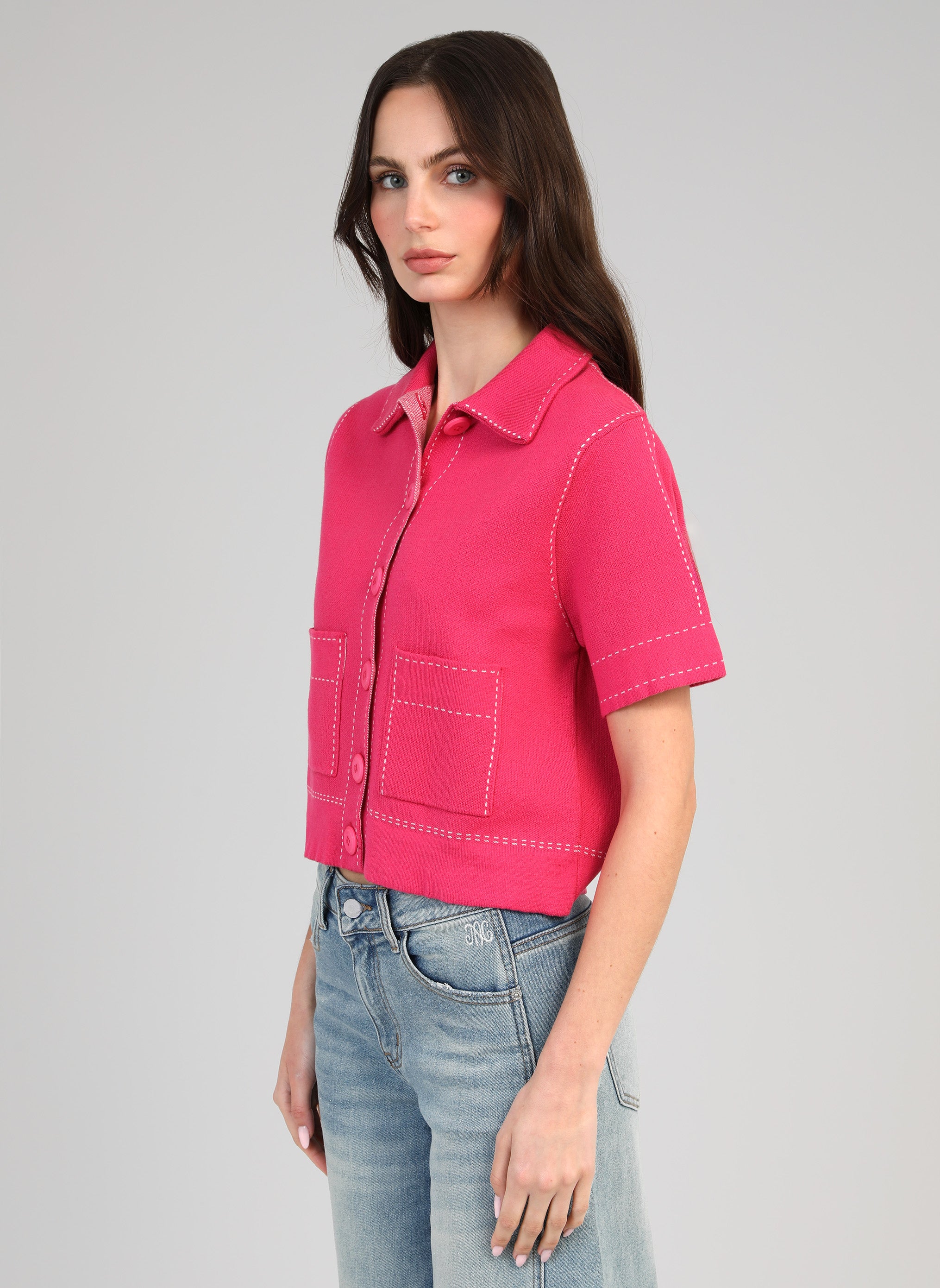 GILET LEBILLY fushia