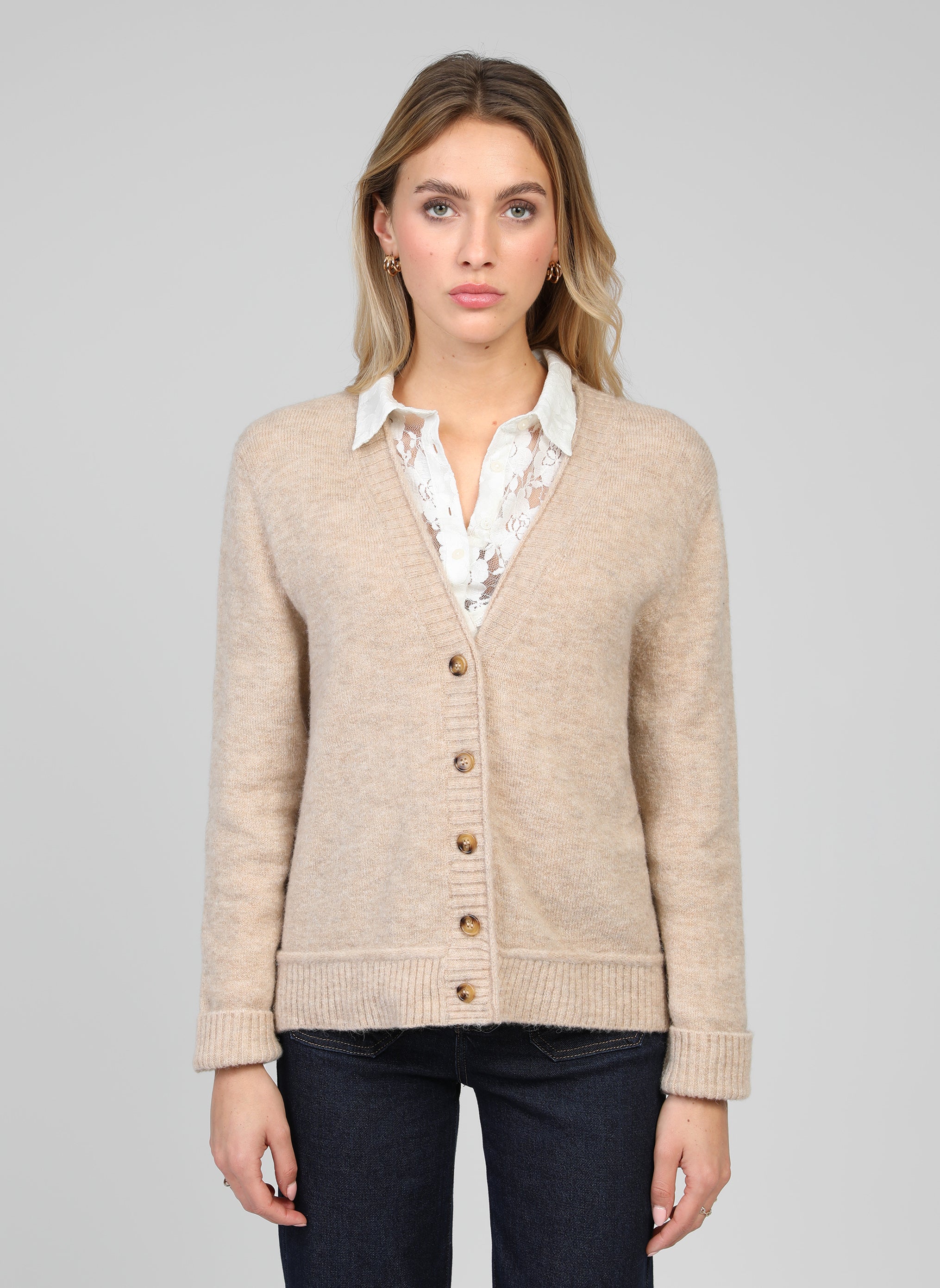 GILET LEBORA beige