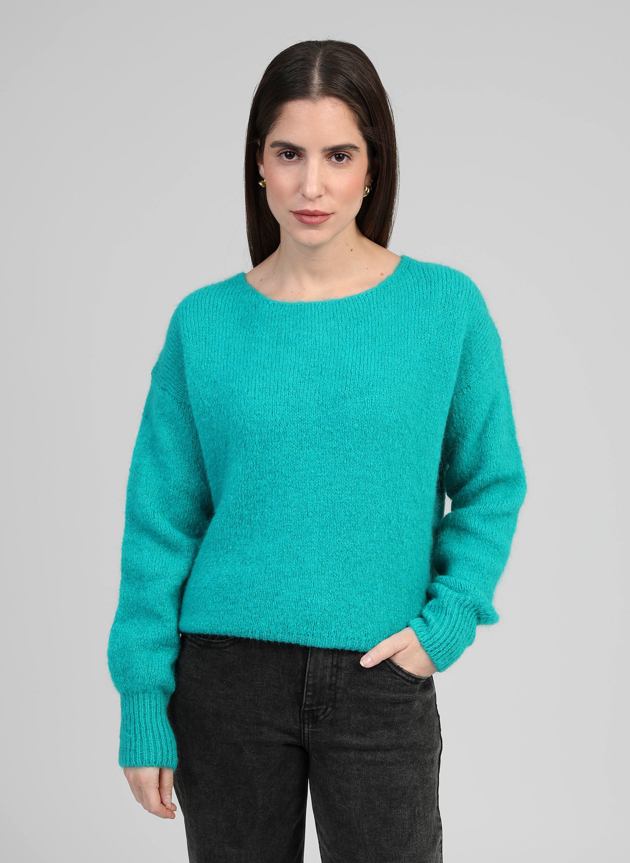 PULL LEBOUMI turquoise
