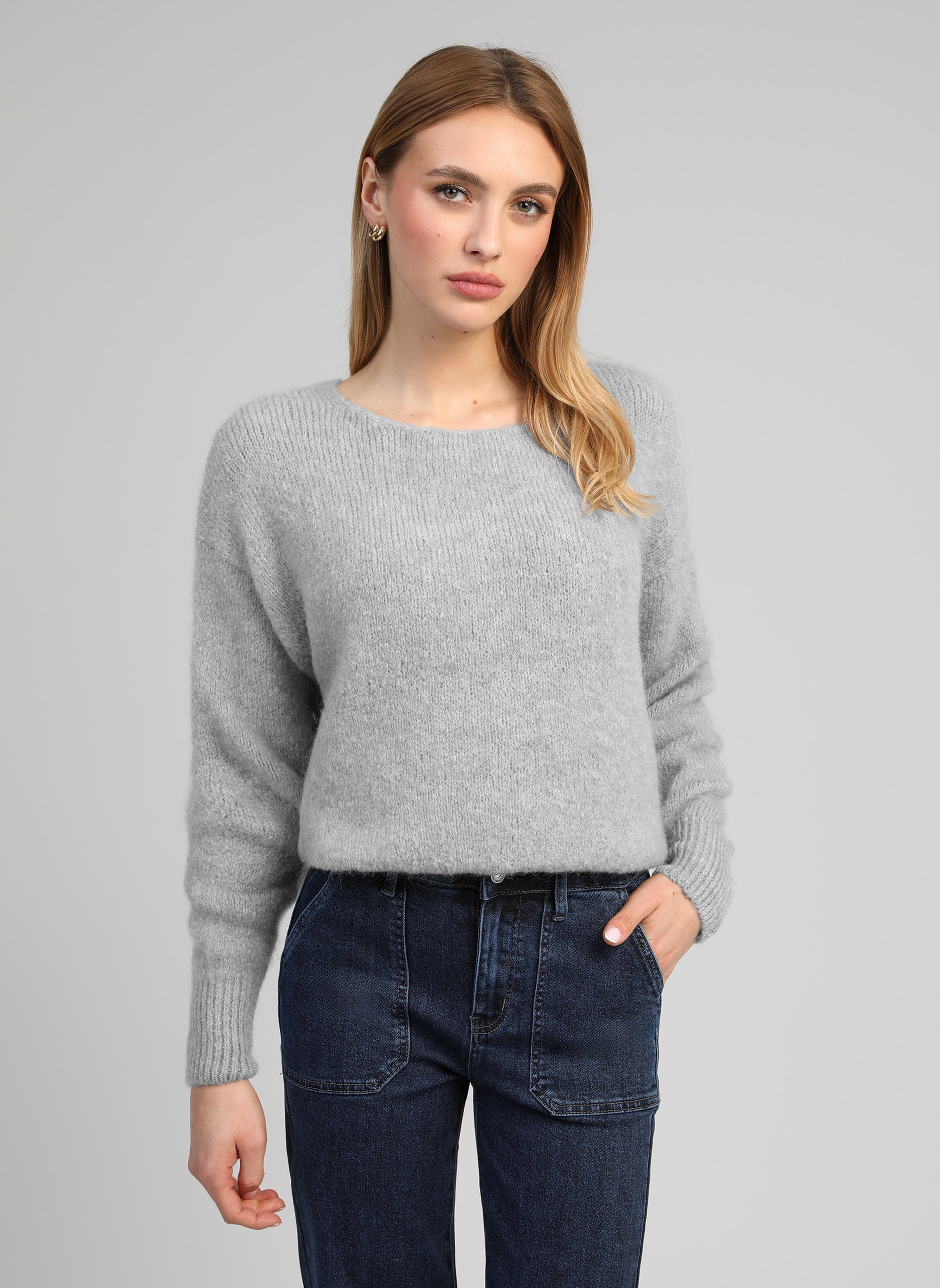 LEBOUM Sweater, Light Gray