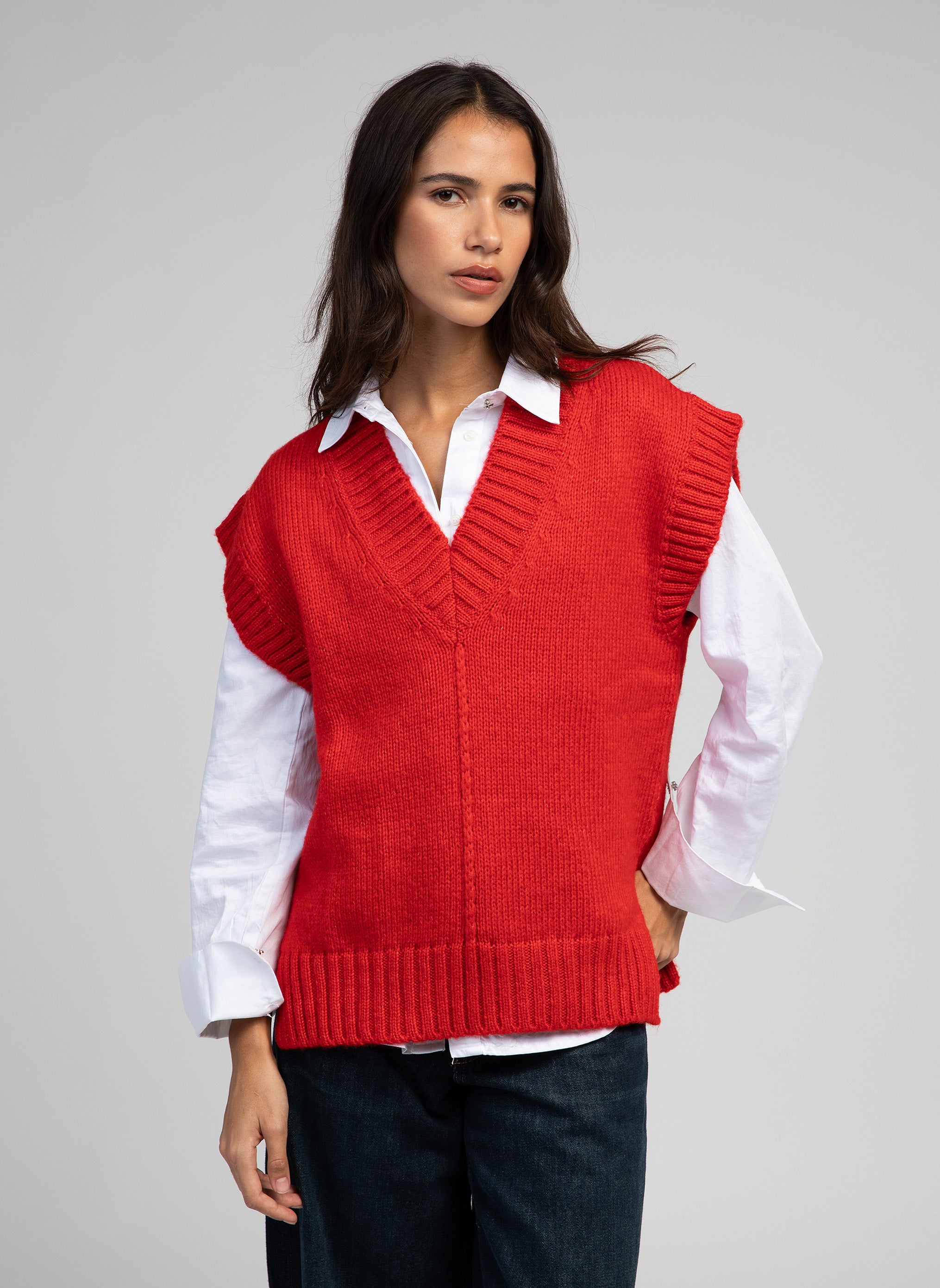PULL LECALIPSO rouge