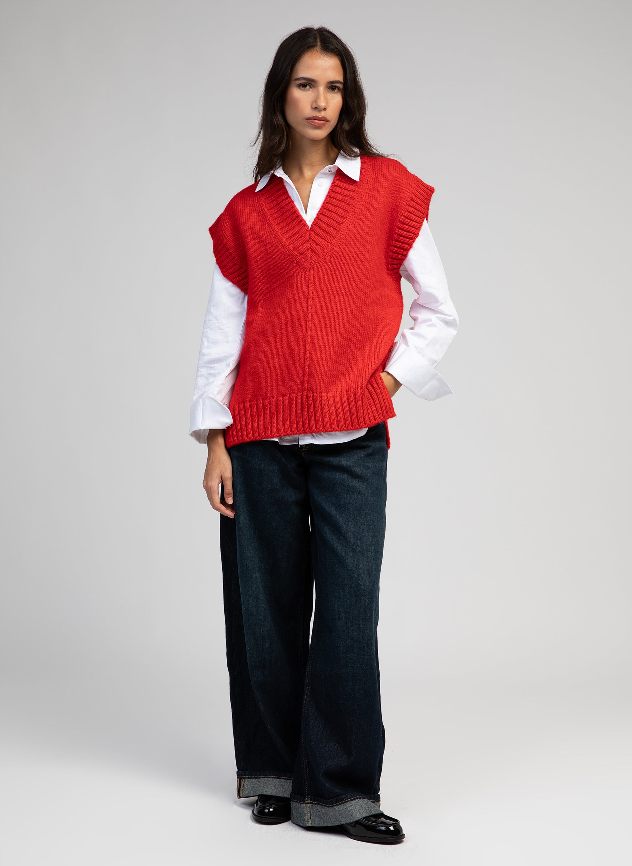 PULL LECALIPSO rouge