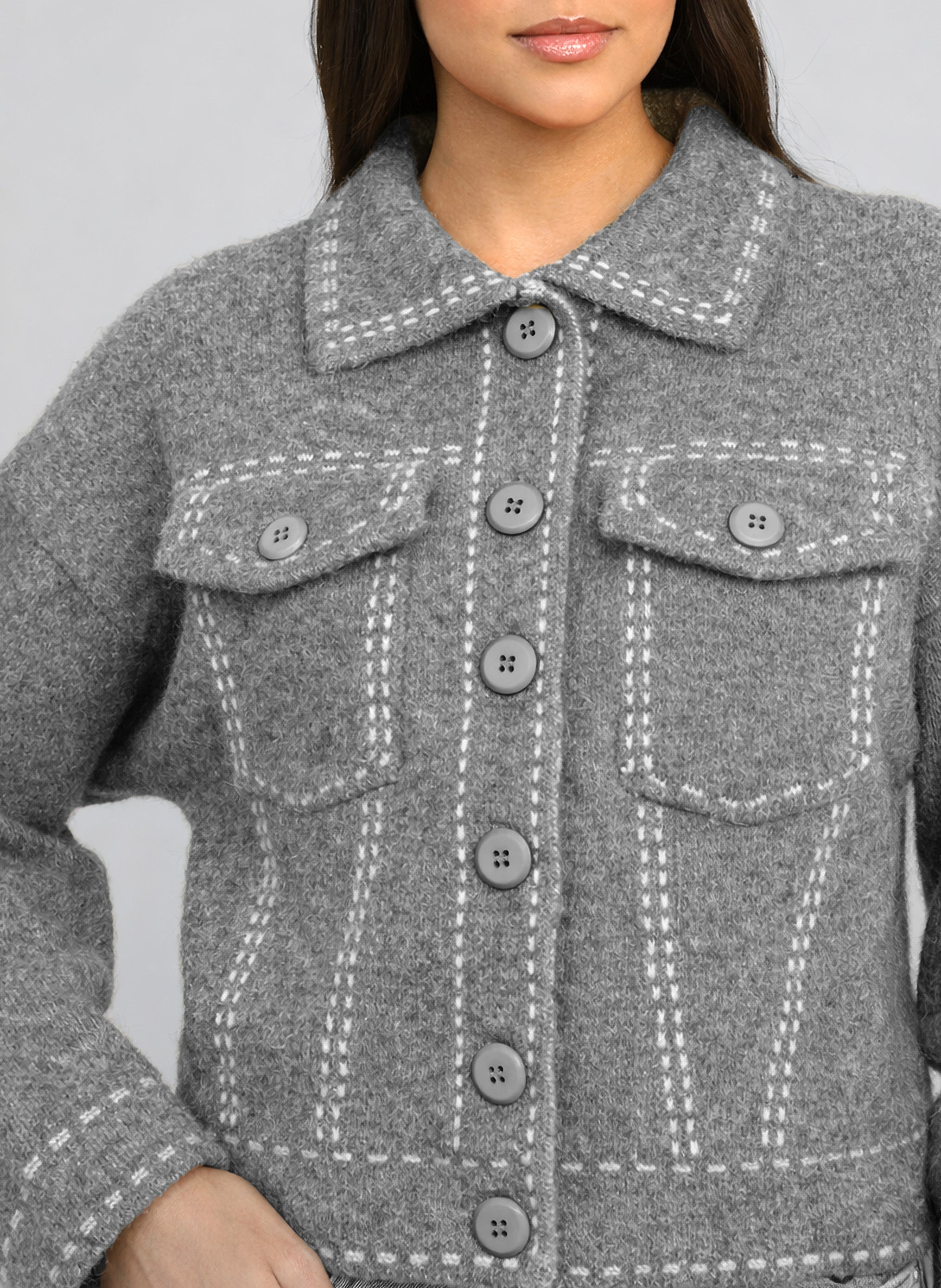 GILET LECODY gris chiné