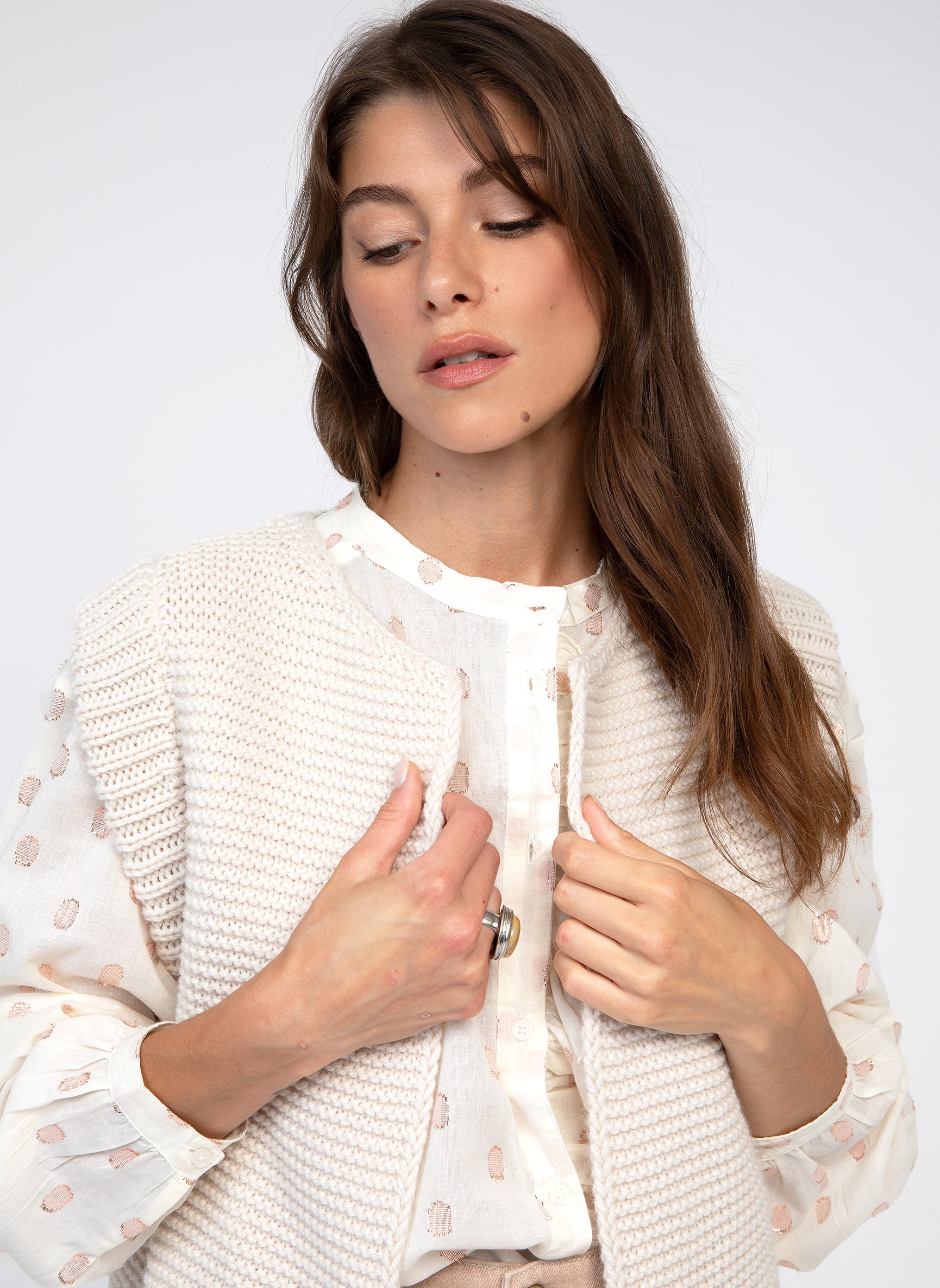 CARDIGAN LEGRINGOT ecru