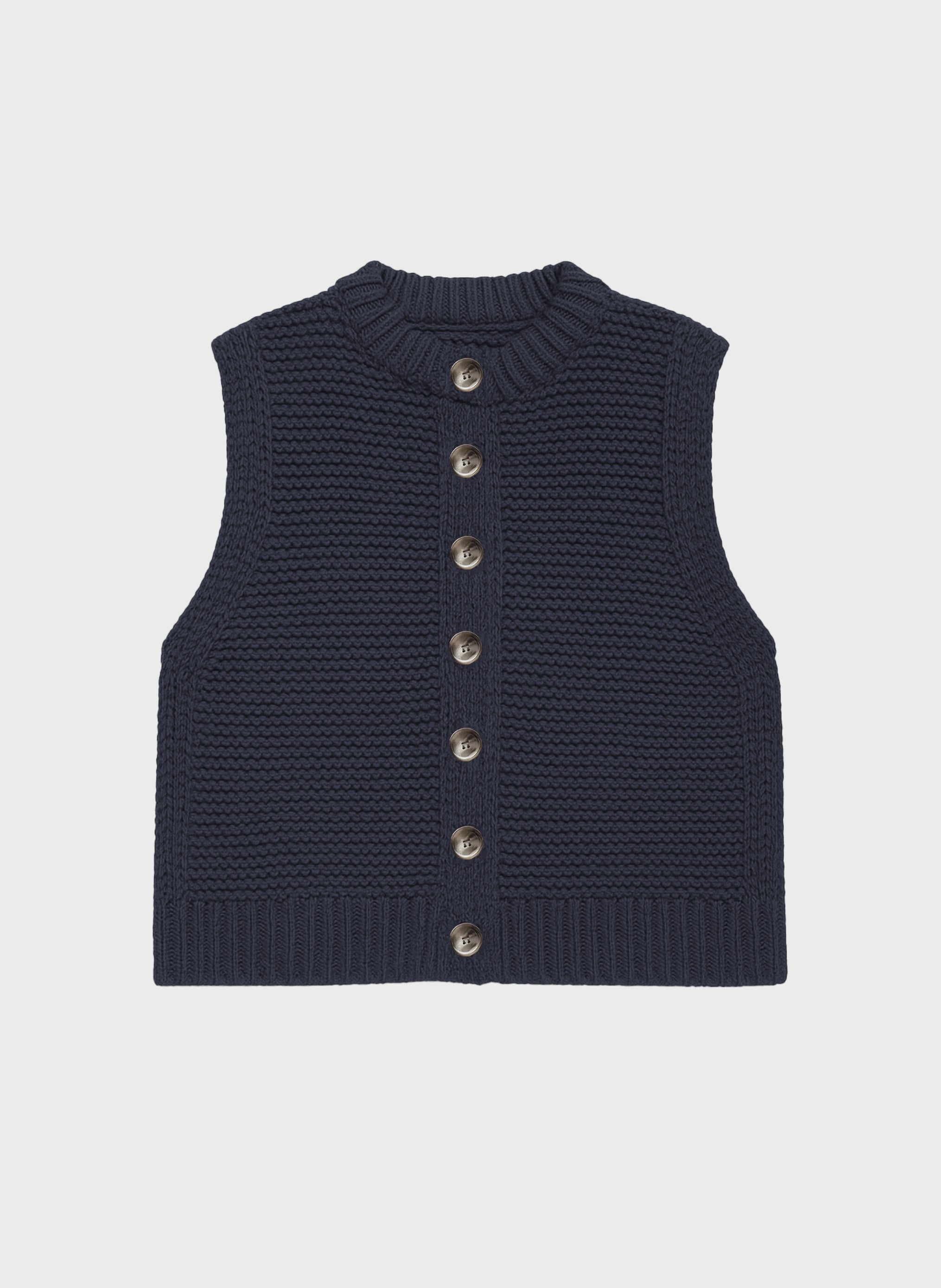 CARDIGAN SANS MANCHE LEJICKY marine