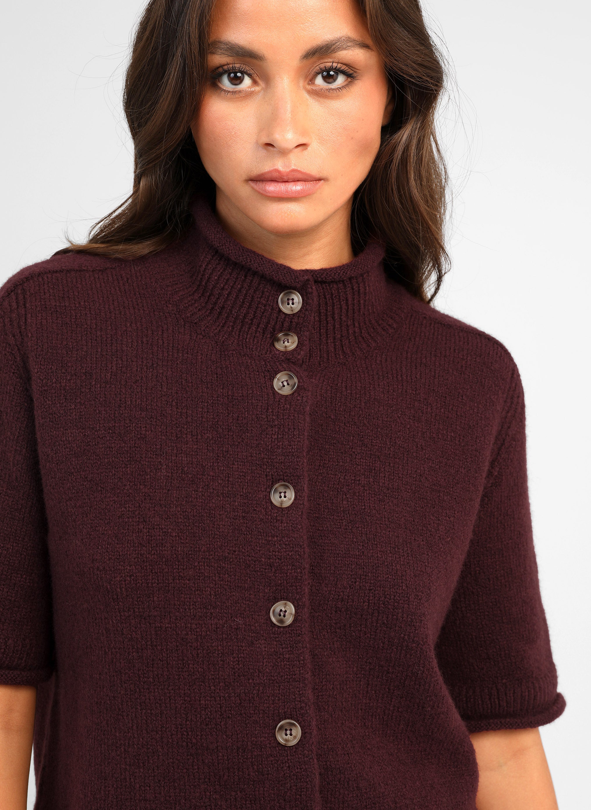 GILET LELYA bordeaux