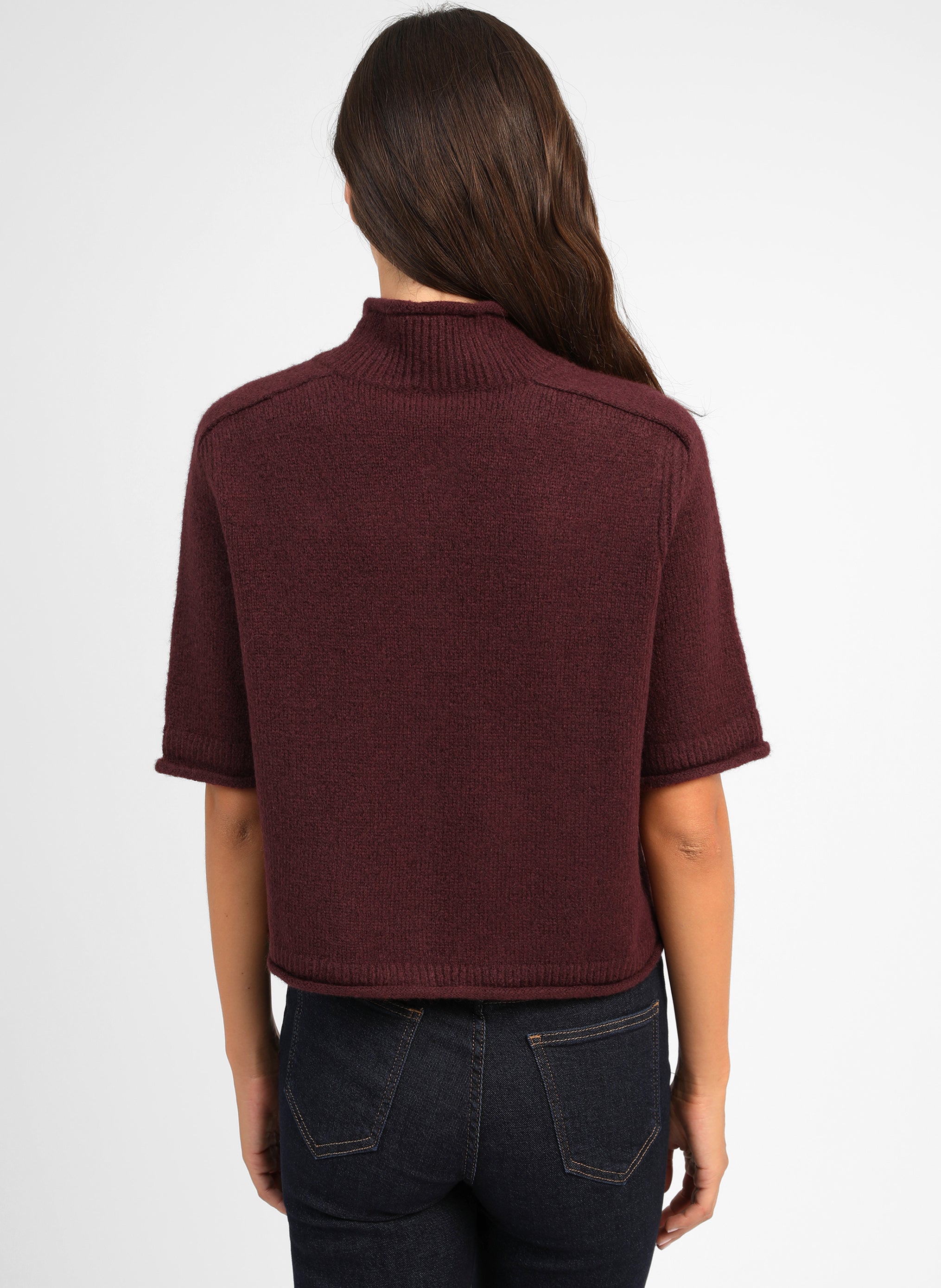 GILET LELYA bordeaux