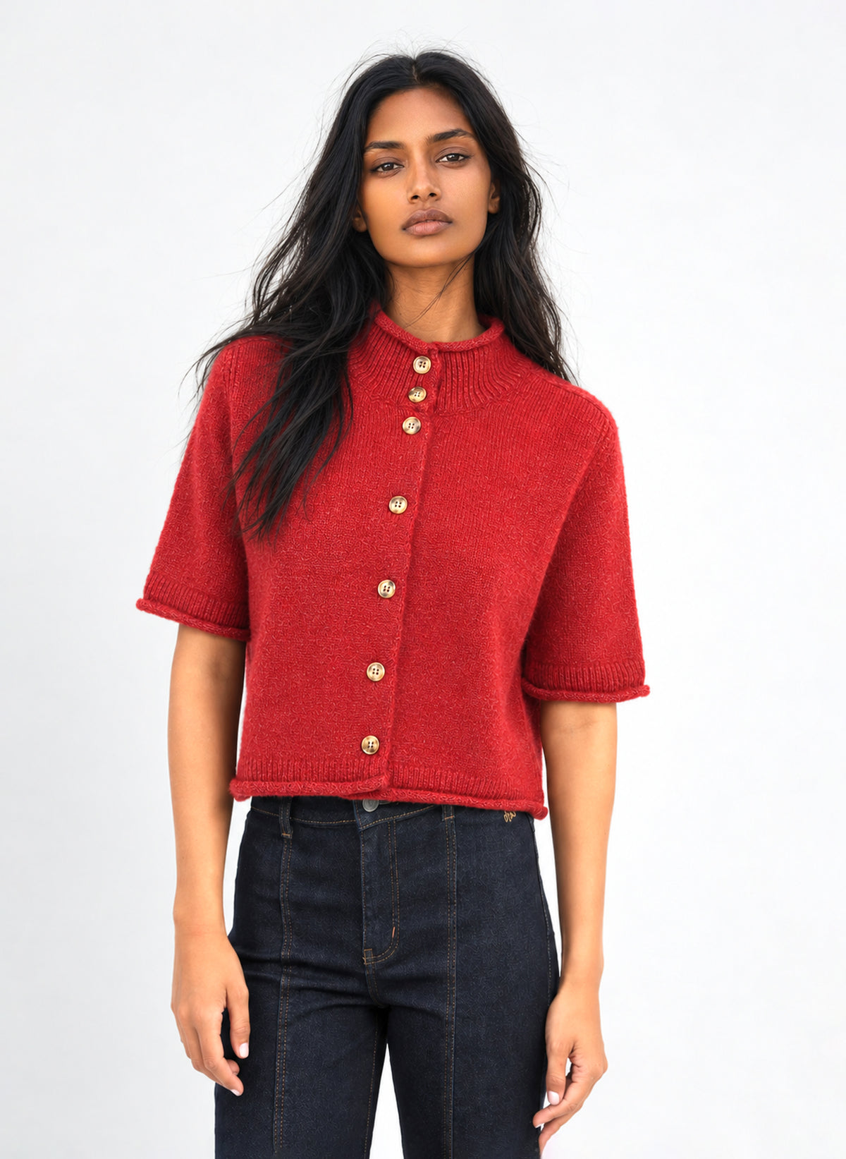 GILET LELYA rouge