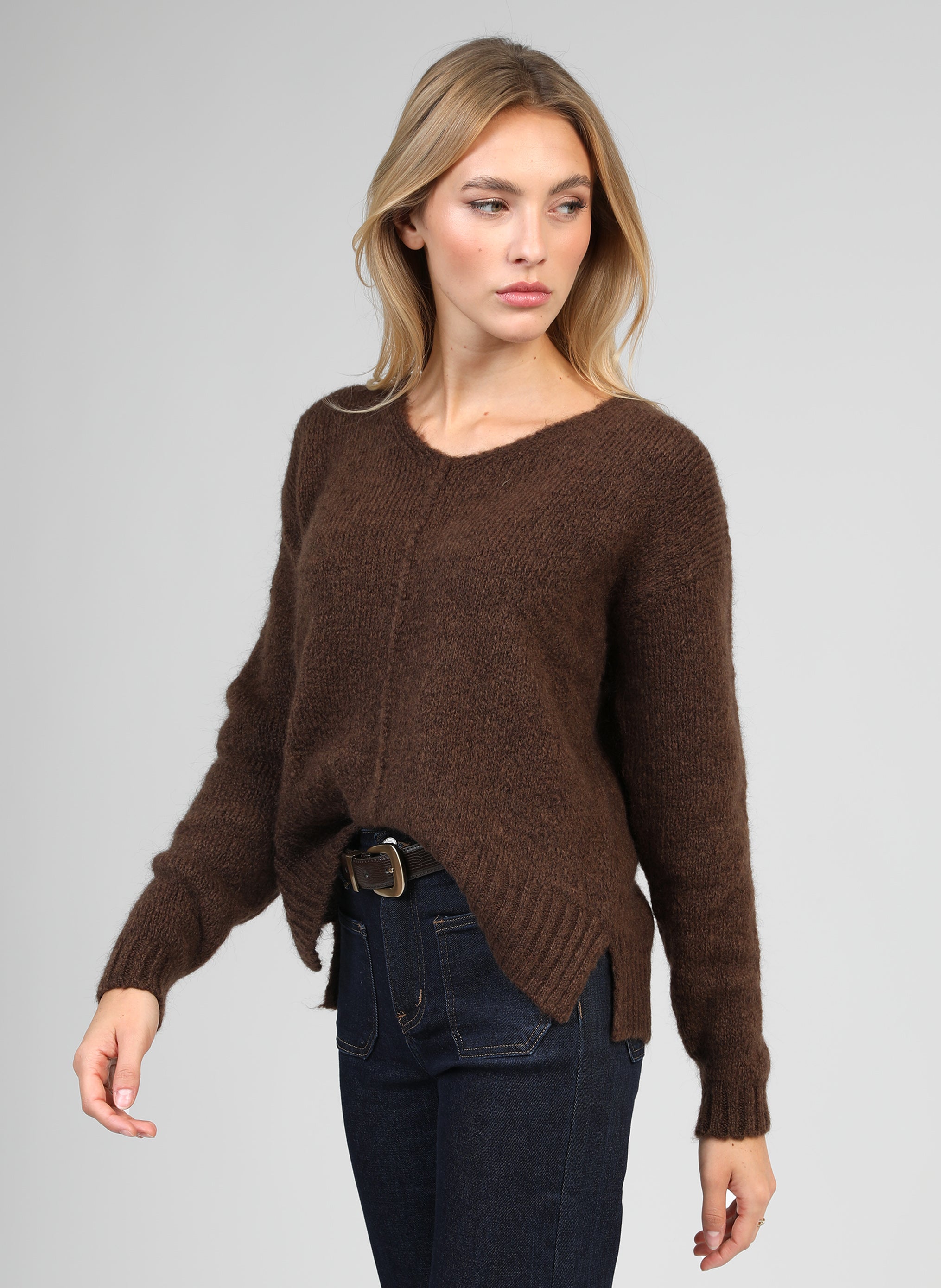 PULL LENOLI marron