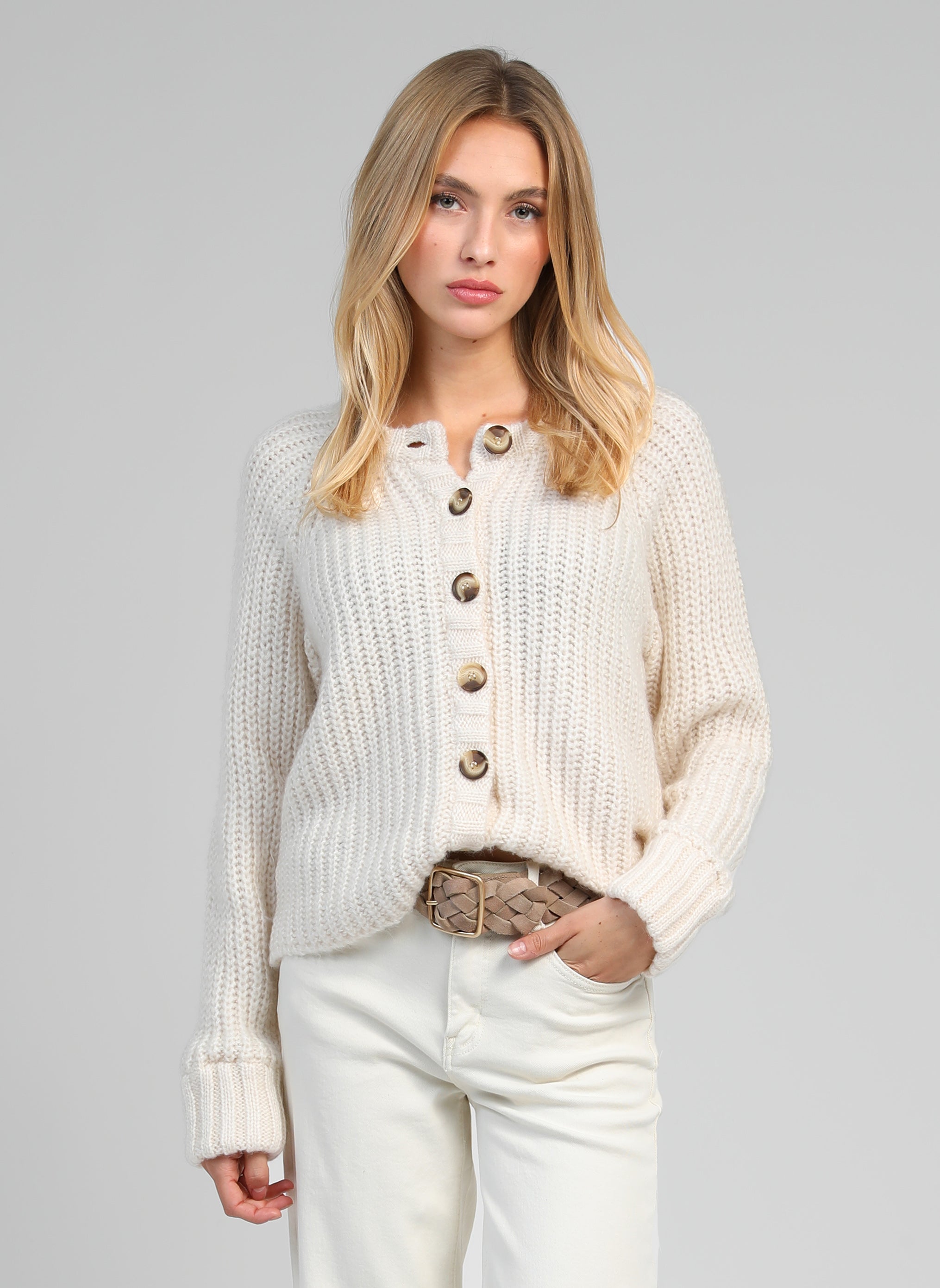 GILET LESASHA ecru