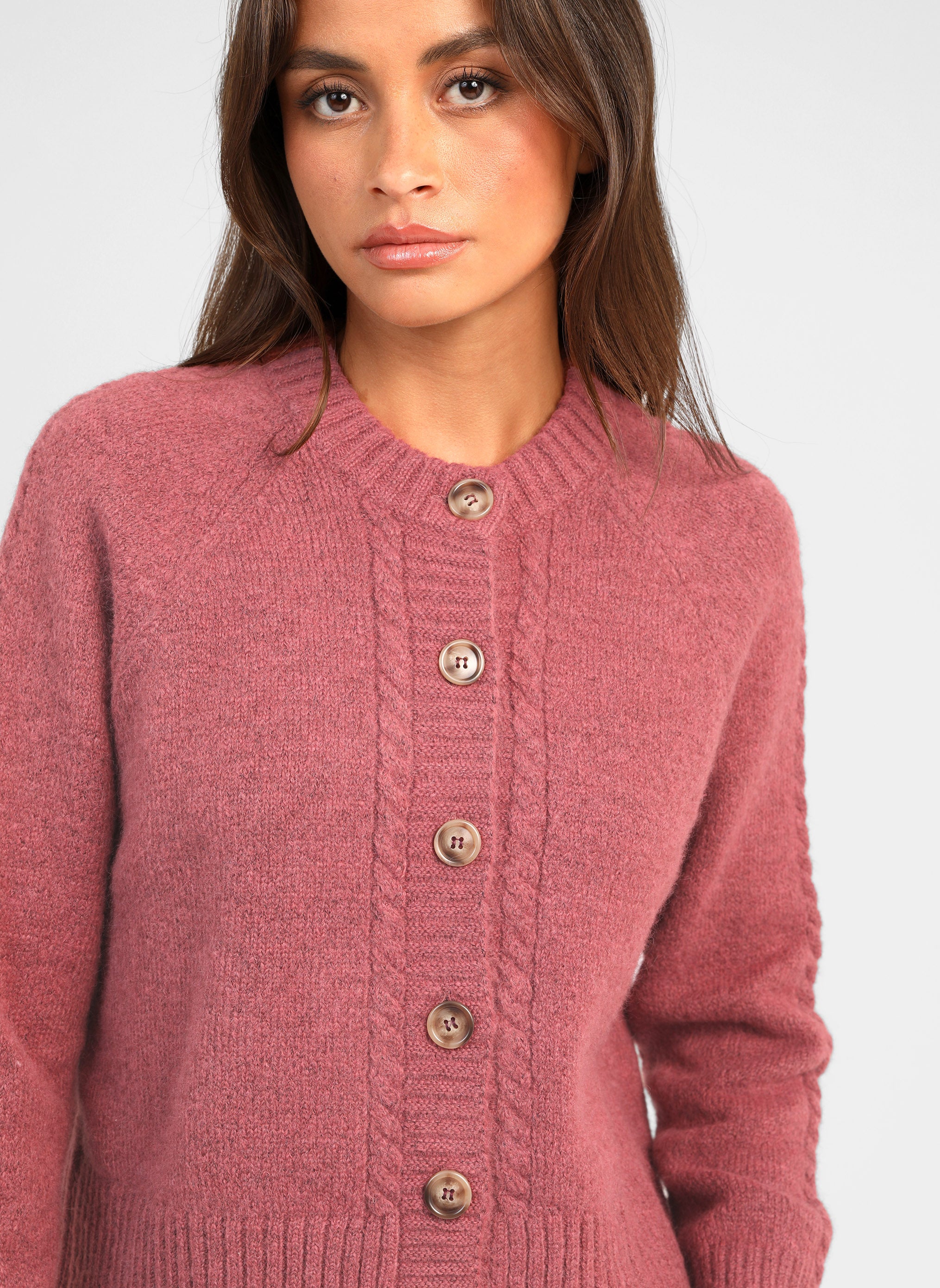 LESSY VEST in rosewood
