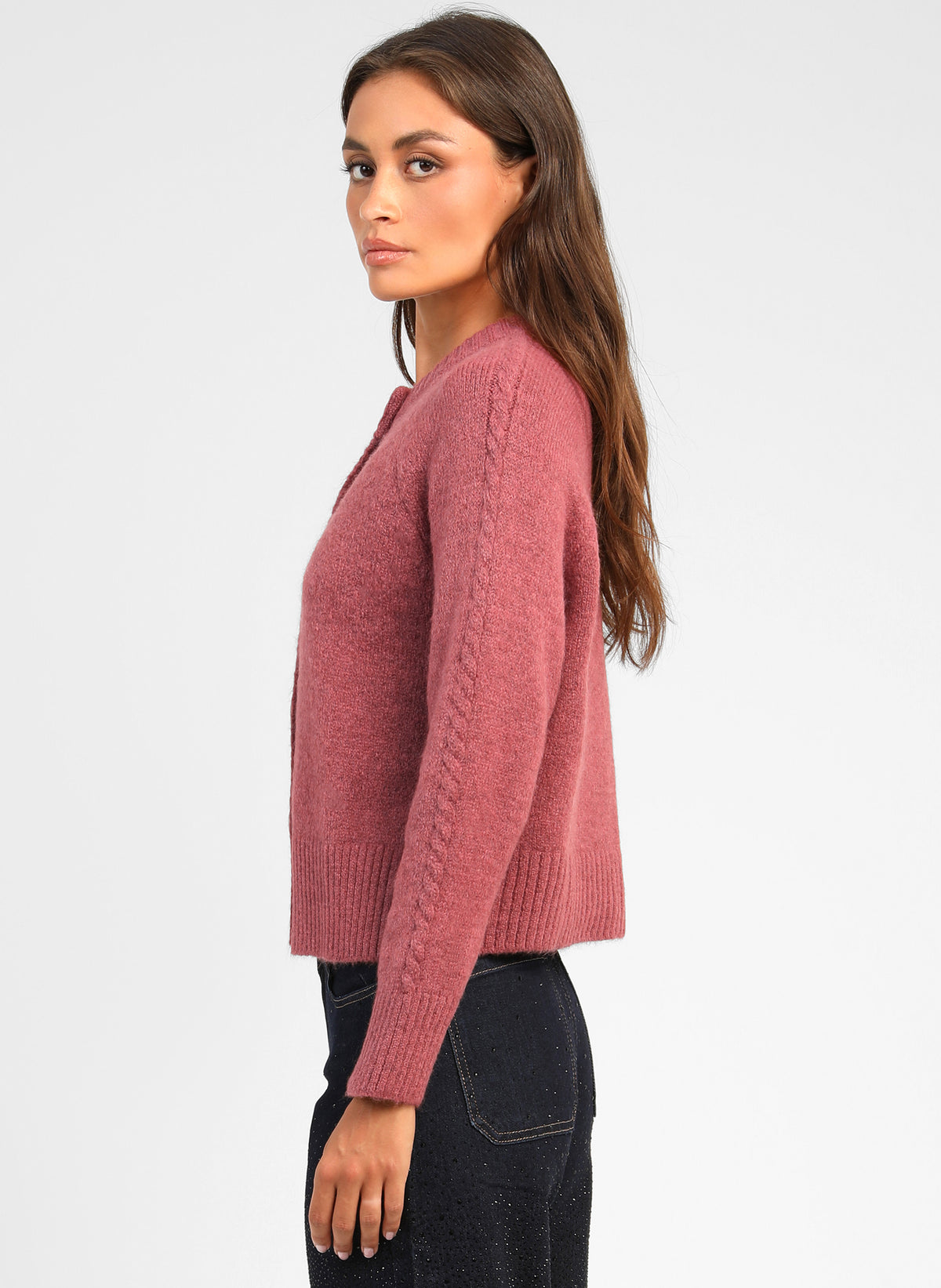 GILET LESSY bois de rose