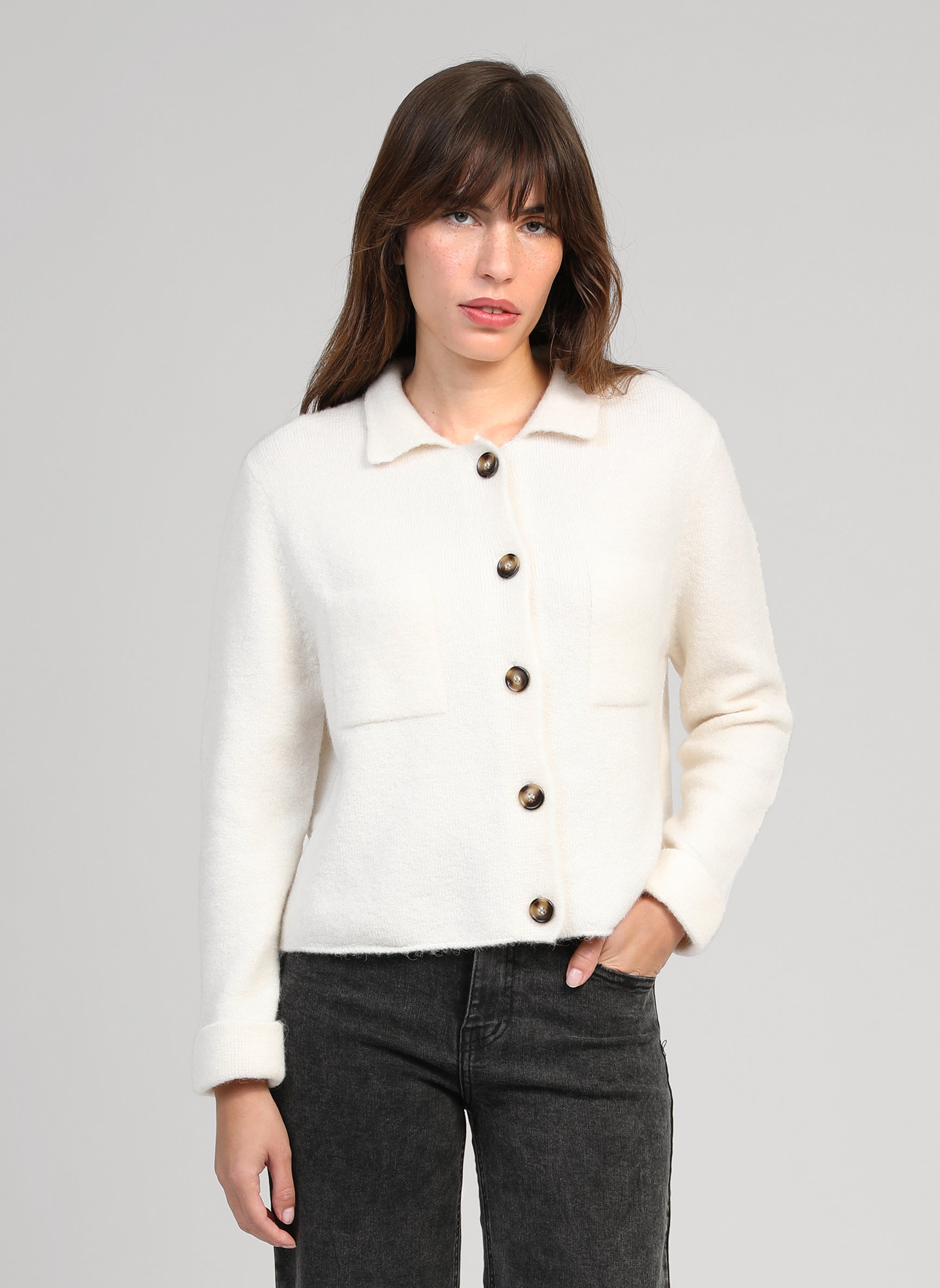 GILET LEVALIE ecru
