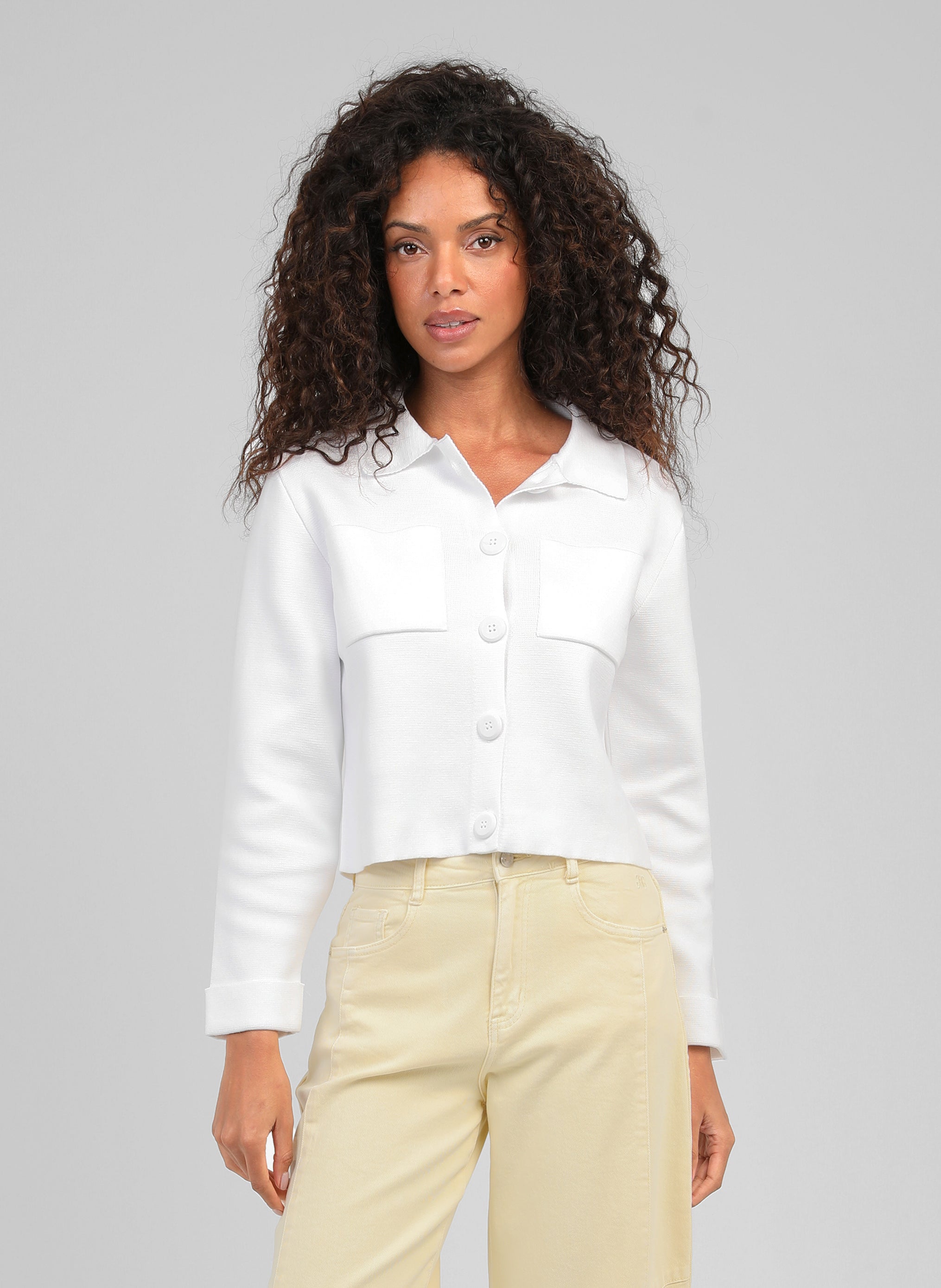 GILET LEVALIMANA blanc