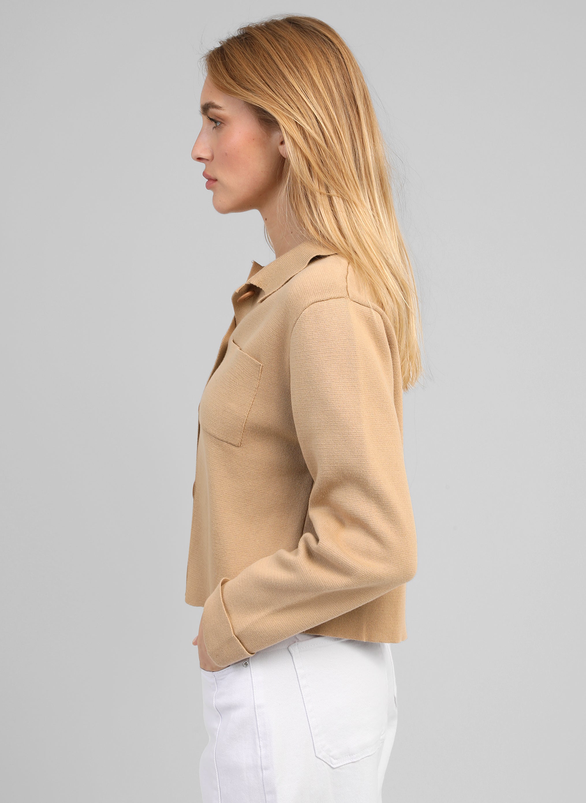 GILET LEVALIMANA camel