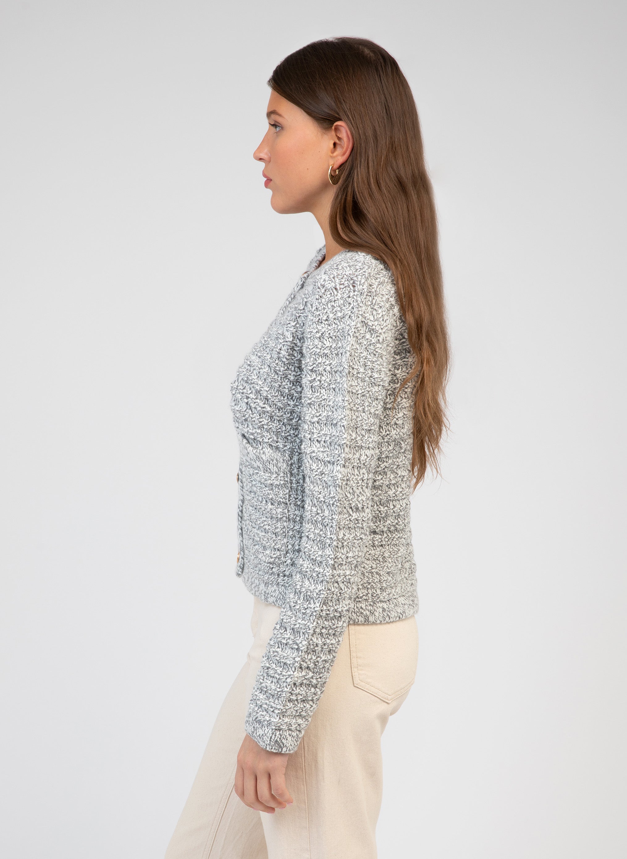 CARDIGAN LEVENI gris