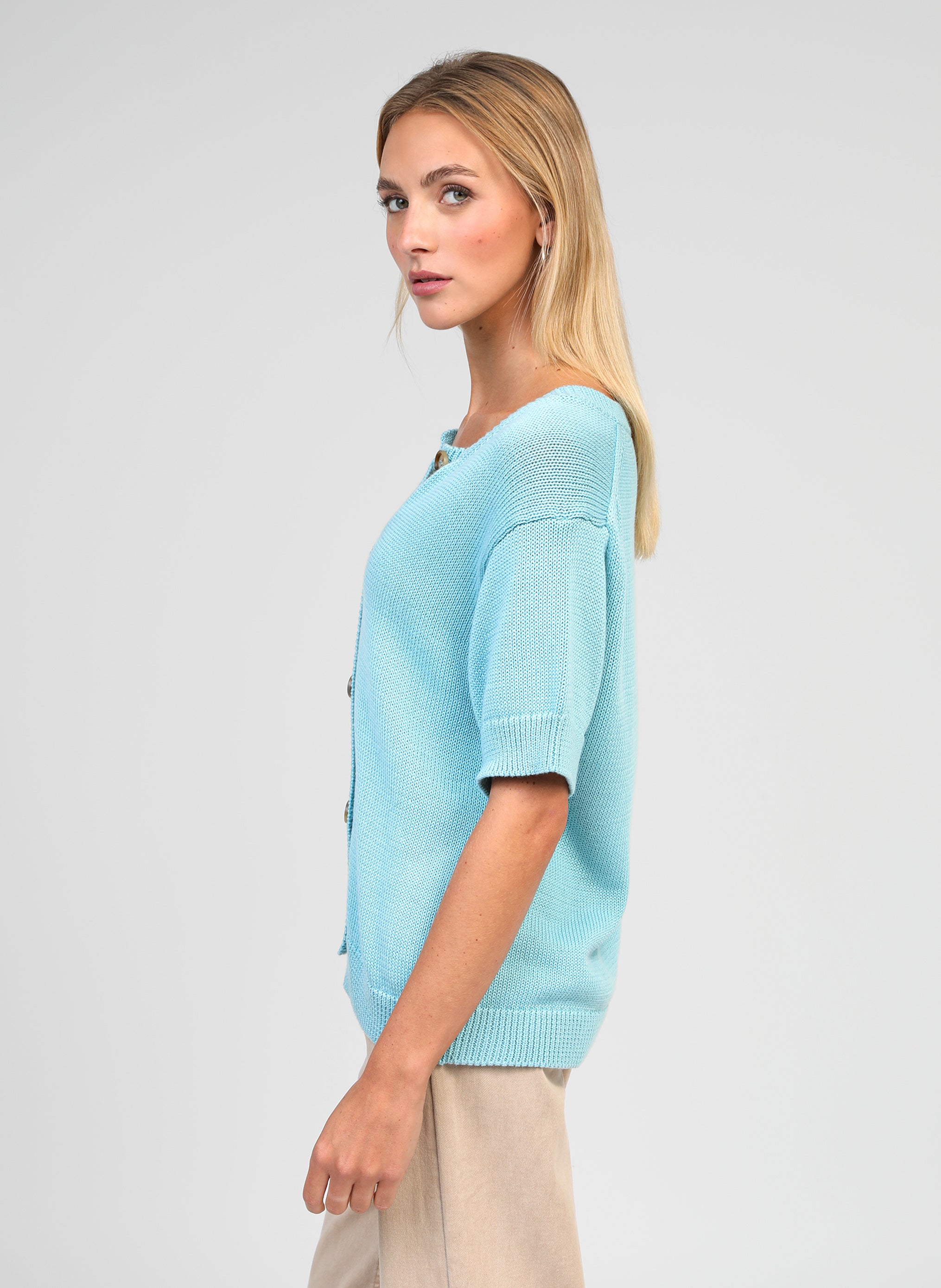 PULL LEVIORA turquoise
