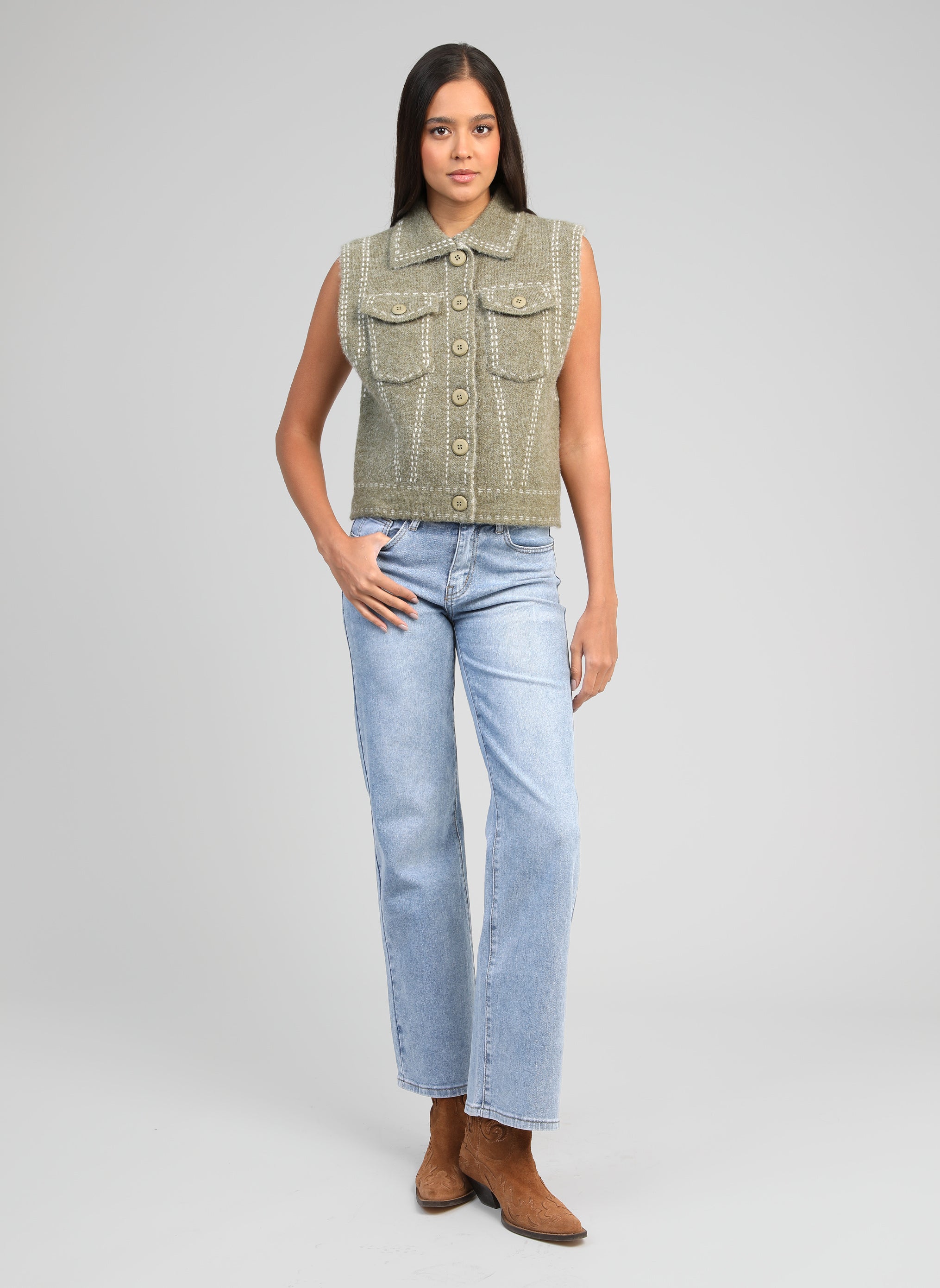 GILET LEWAYNE tilleul