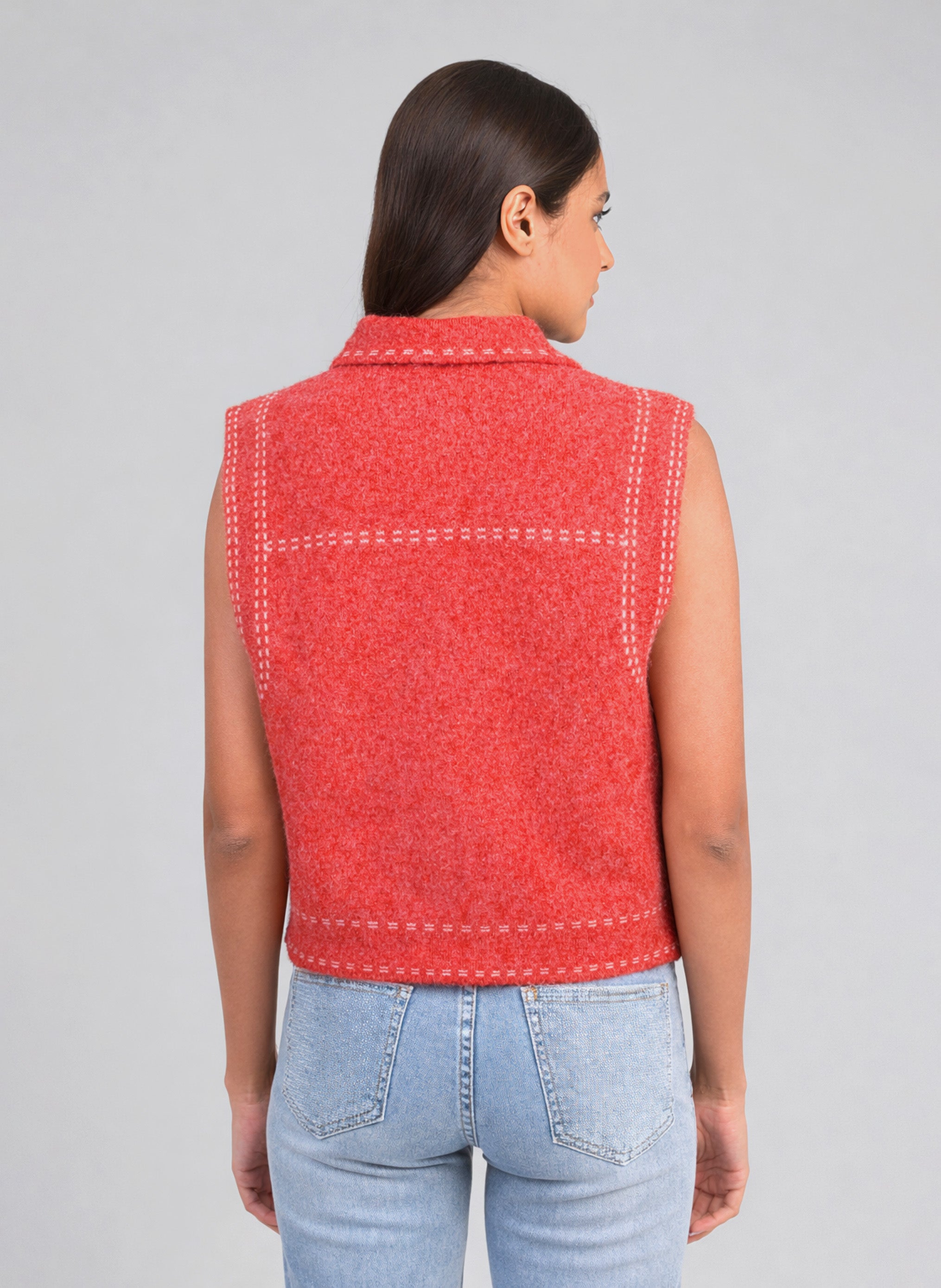 GILET LEWAYNE coquelicot