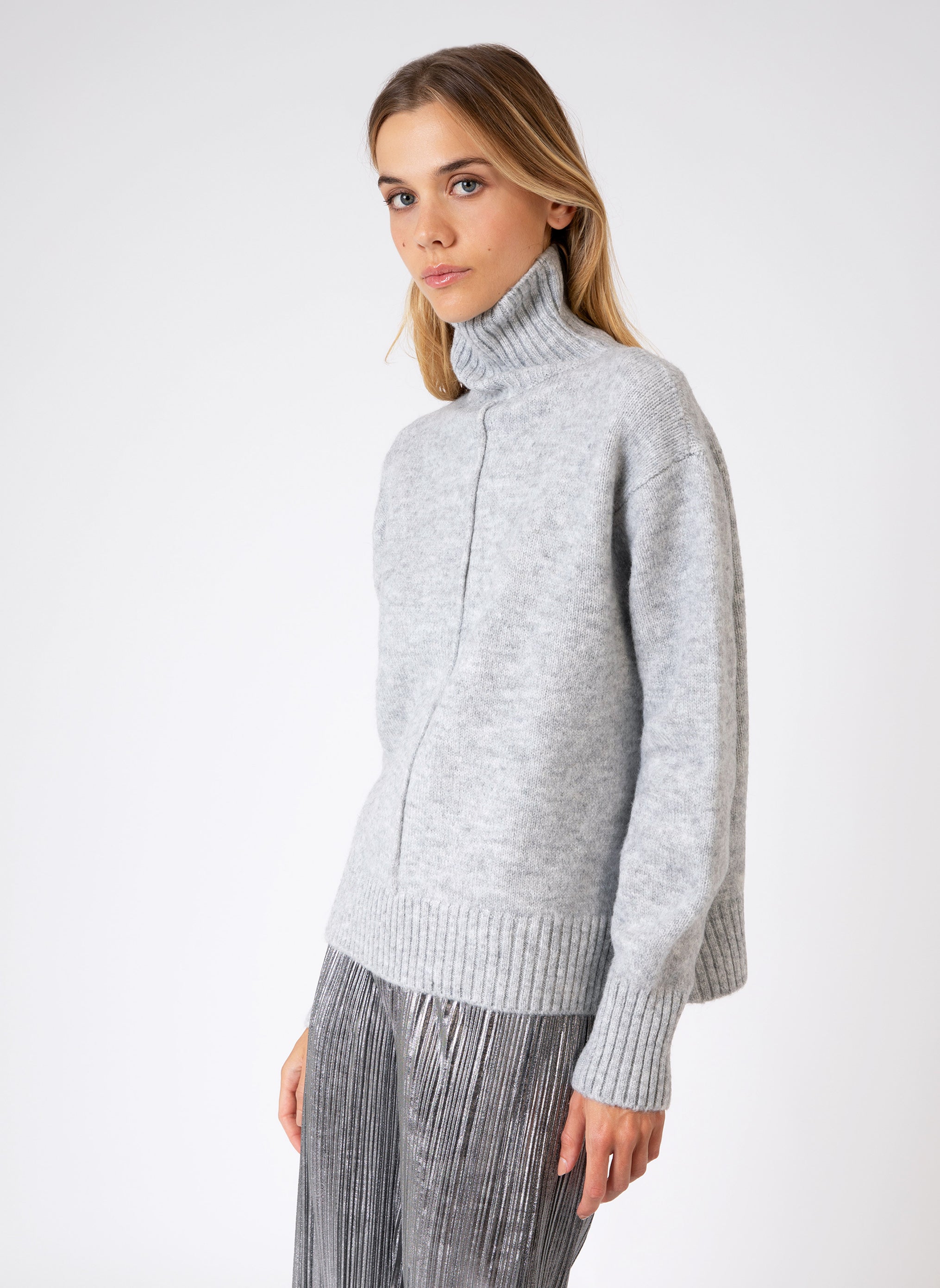 PULL LIPY gris clair