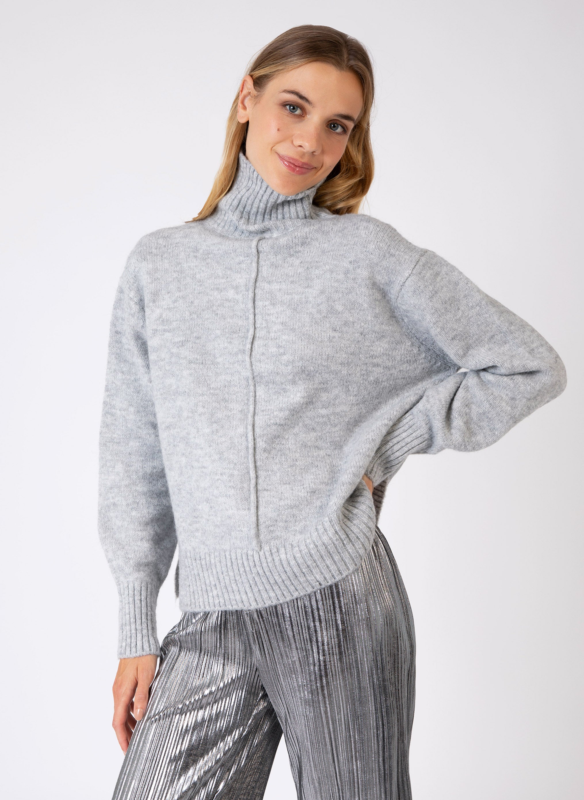 PULL LIPY gris clair