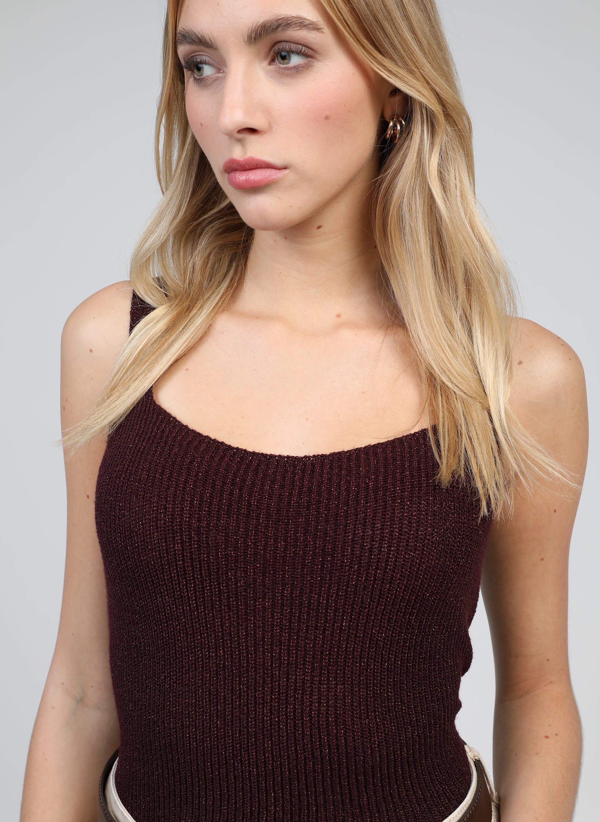 DEBARDEUR LITY prune