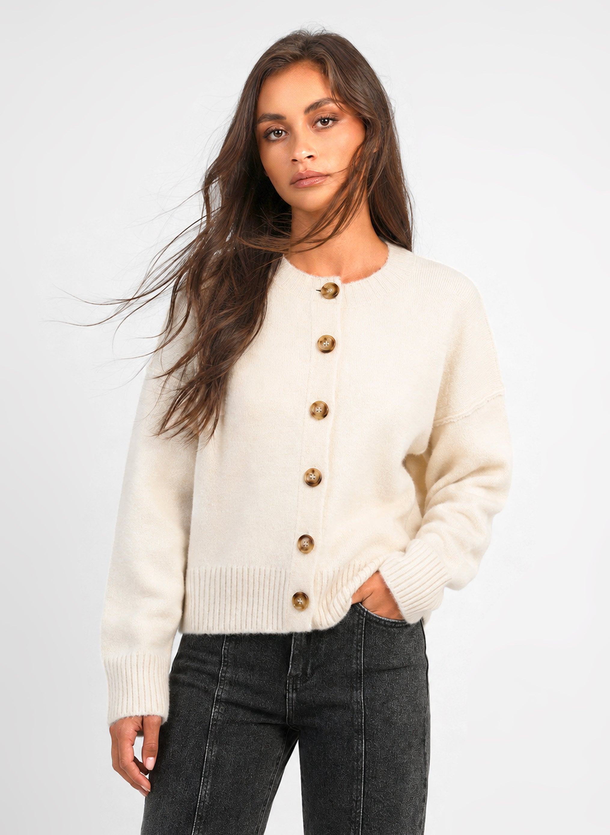 LIZAK ECRU VEST
