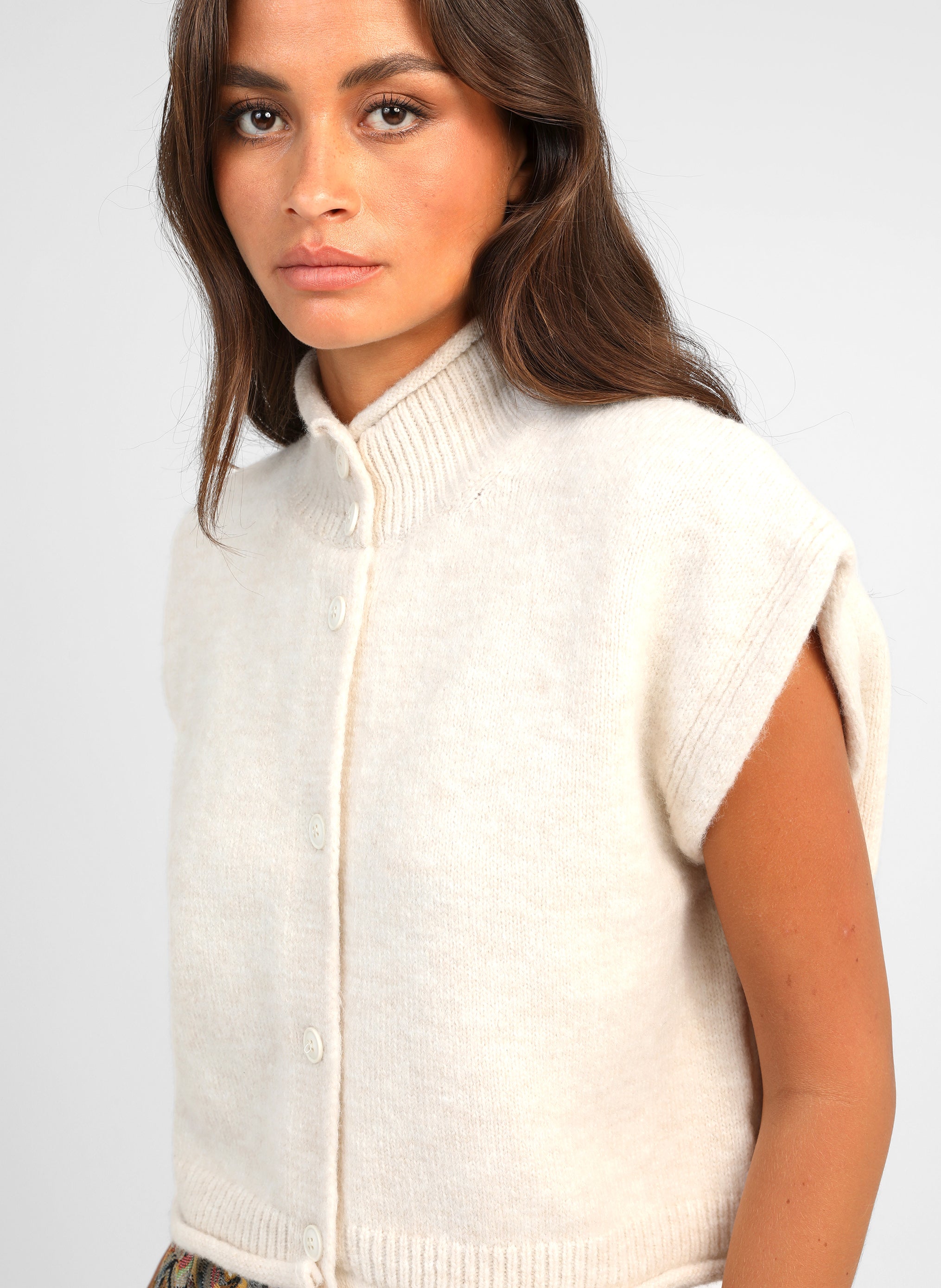 GILET LOROKIA ecru