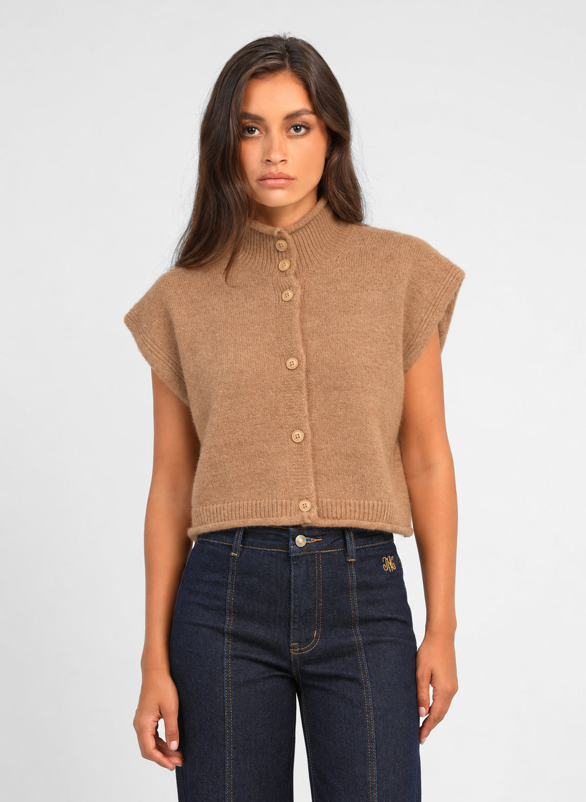 LOROKIA VEST, biscuit