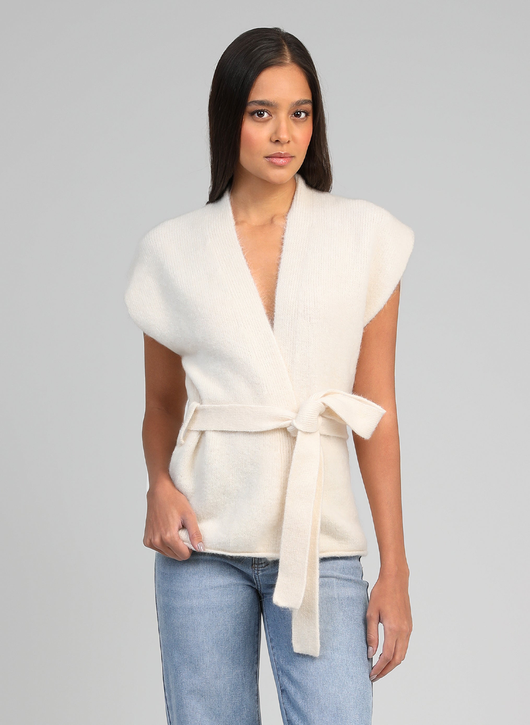 GILET LOUNINI ecru