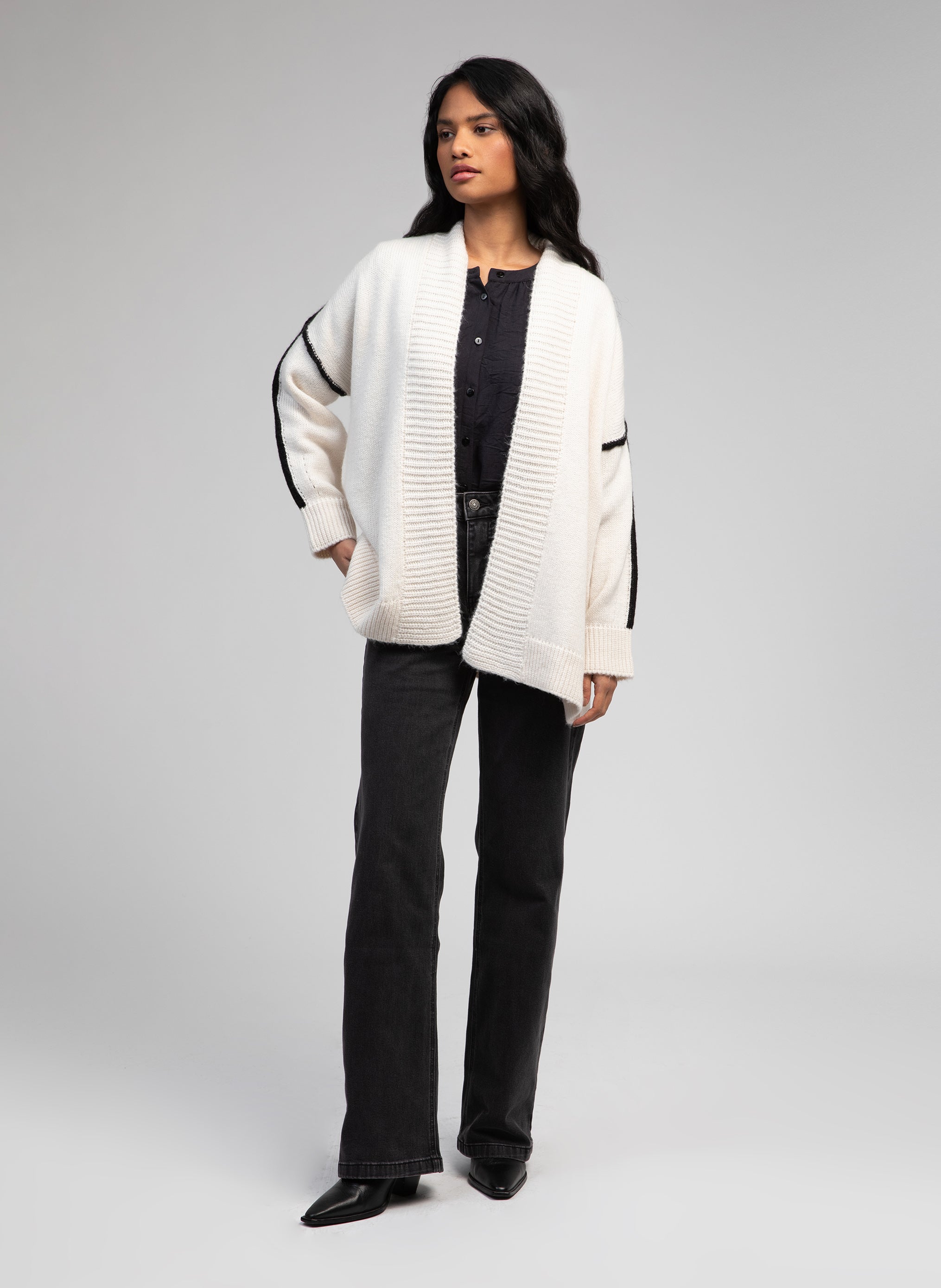 CARDIGAN LOURANOS off white