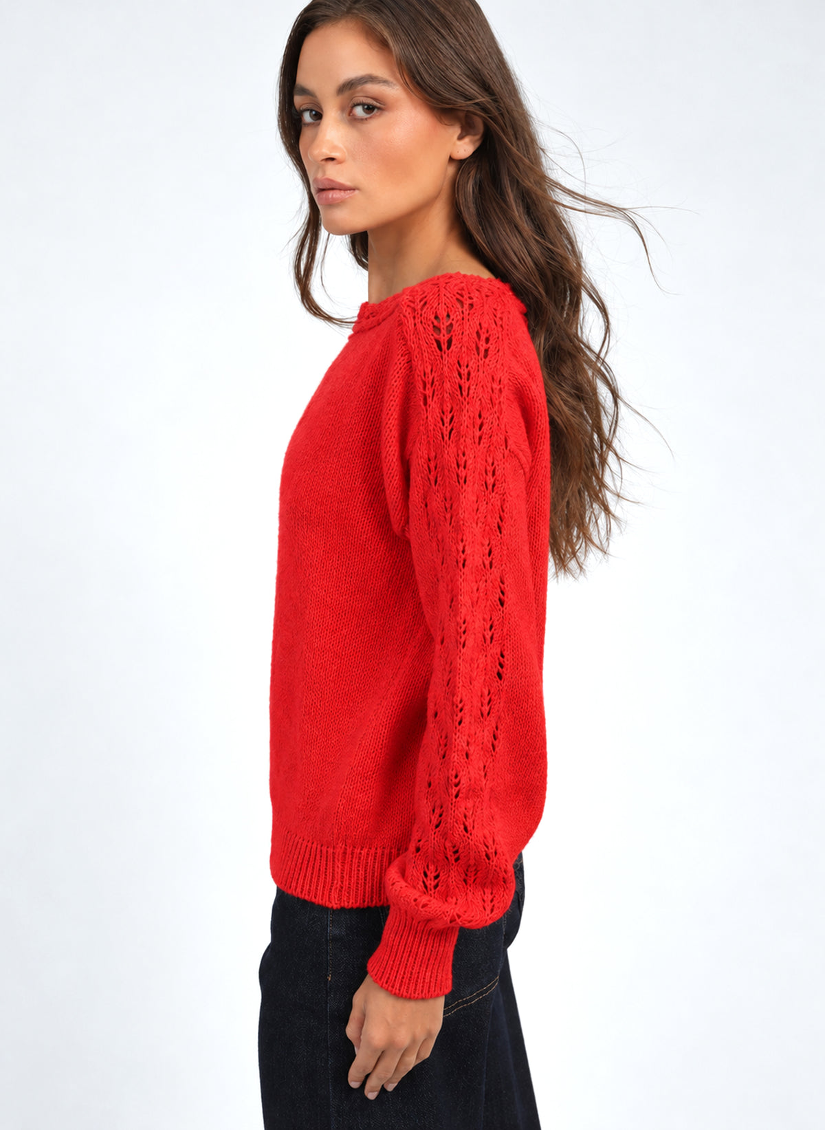 PULL LUCINDY rouge