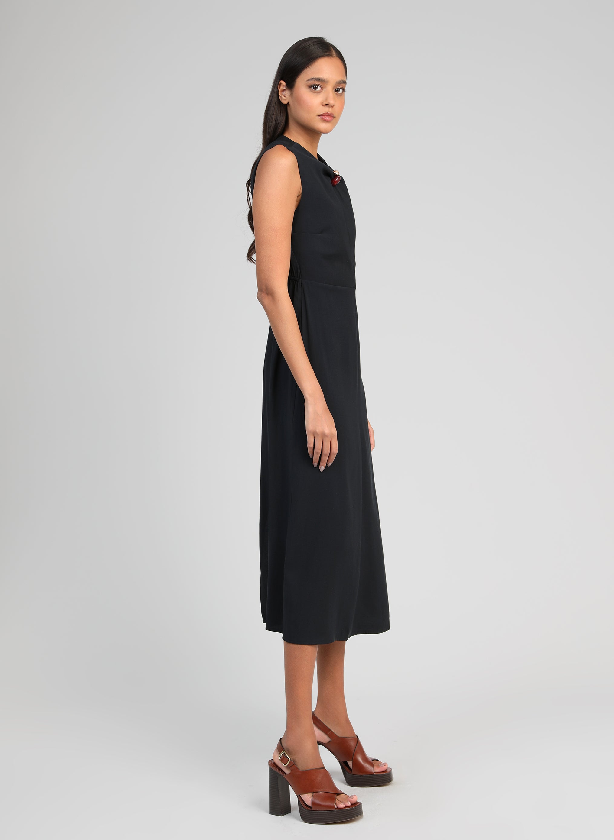ROBE MIDI MAEZRA noir