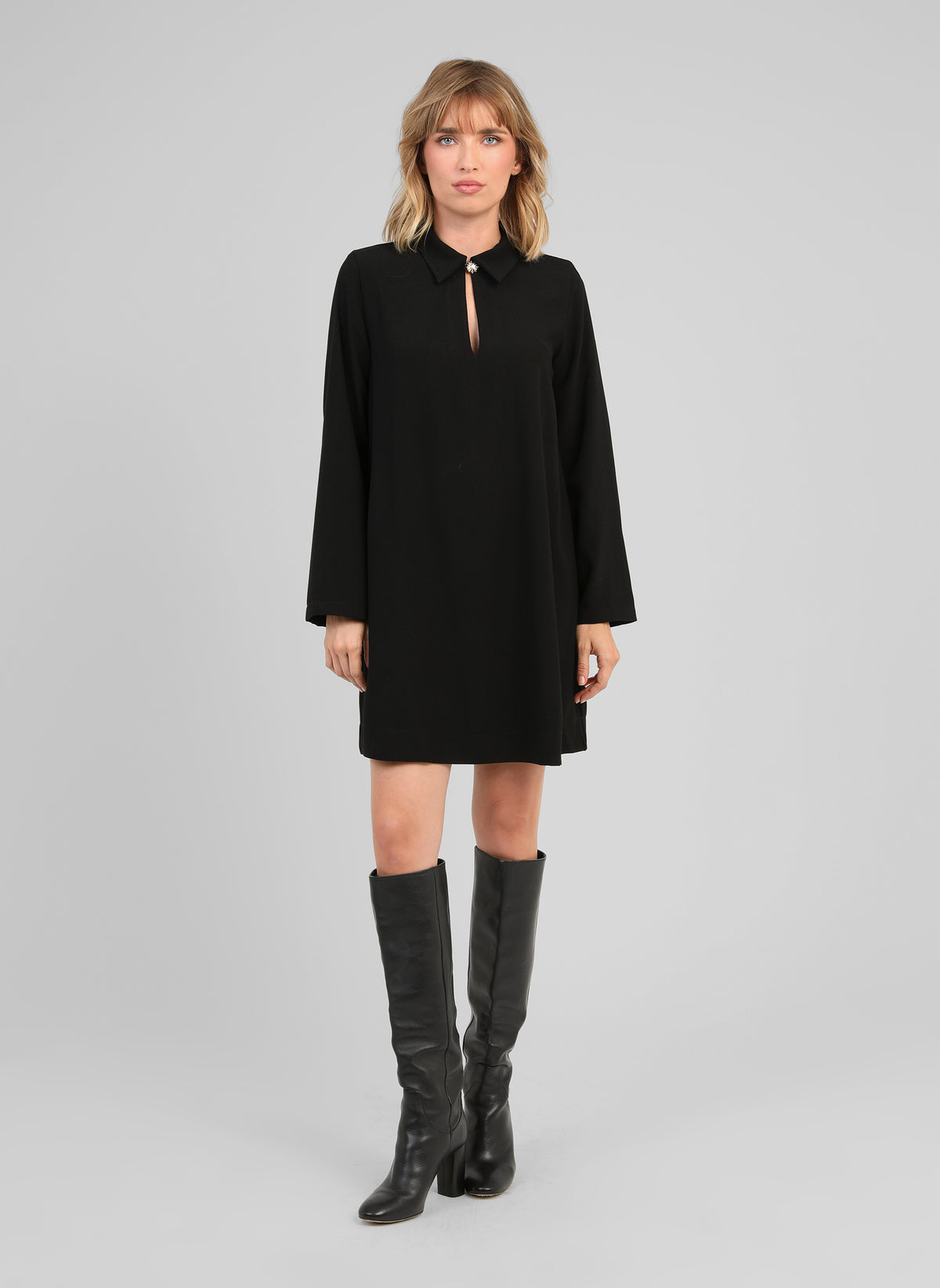 ROBE COURTE MALOPA noir