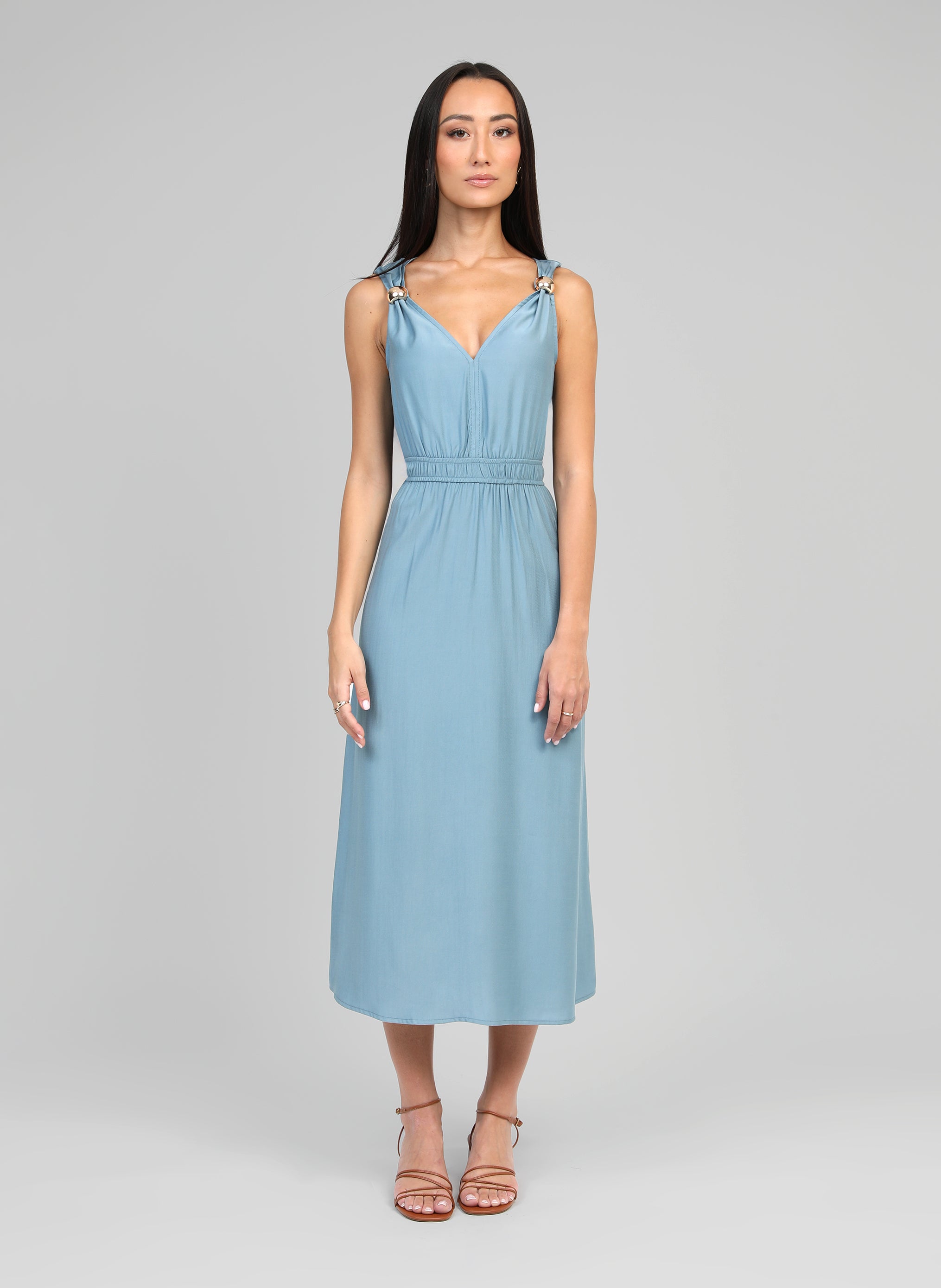 ROBE MIDI MALOUISE ciel