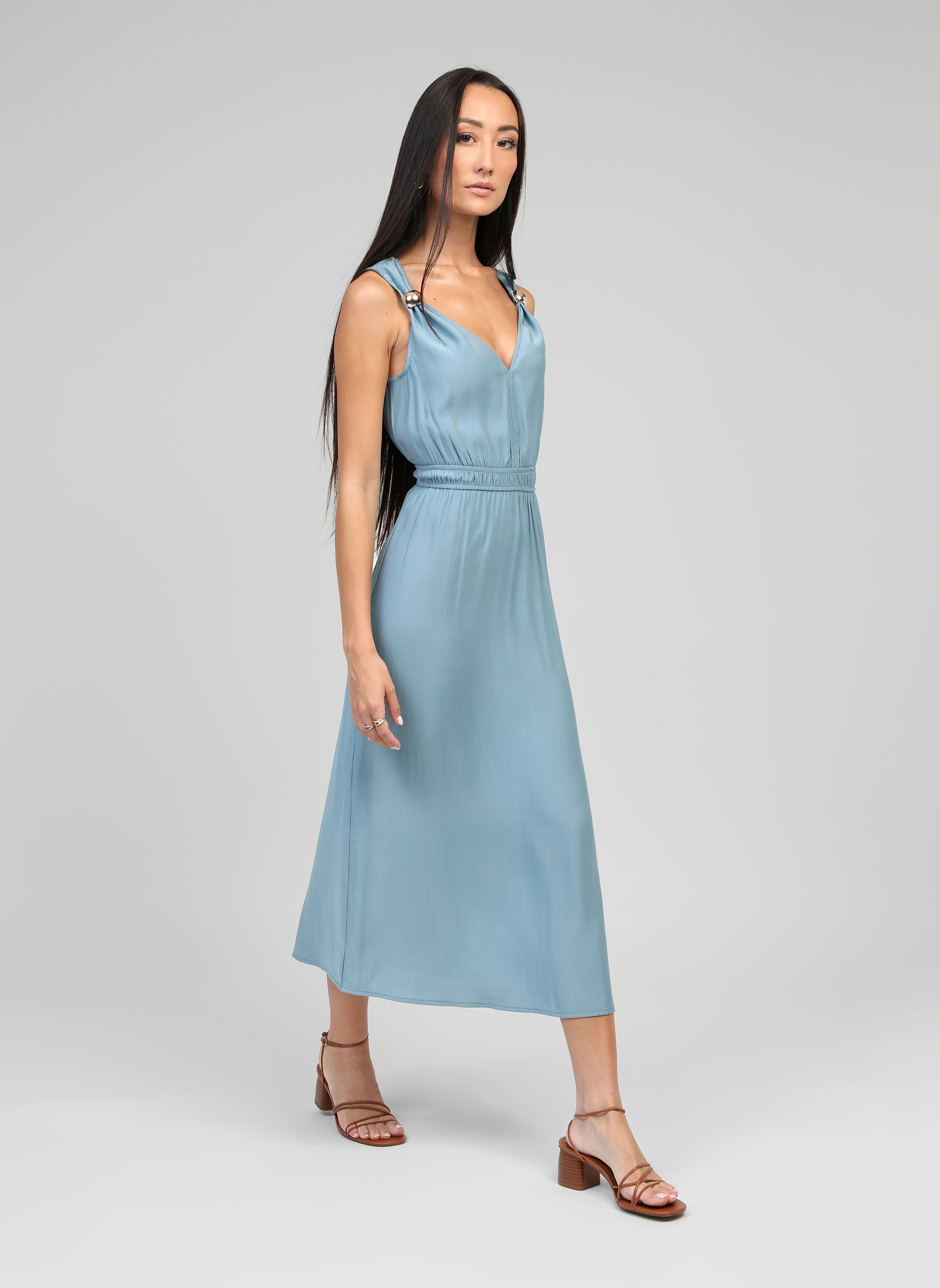 ROBE MIDI MALOUISE ciel